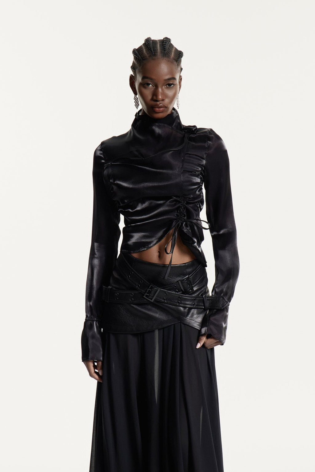 Christie Drawstring Asymmetric Top