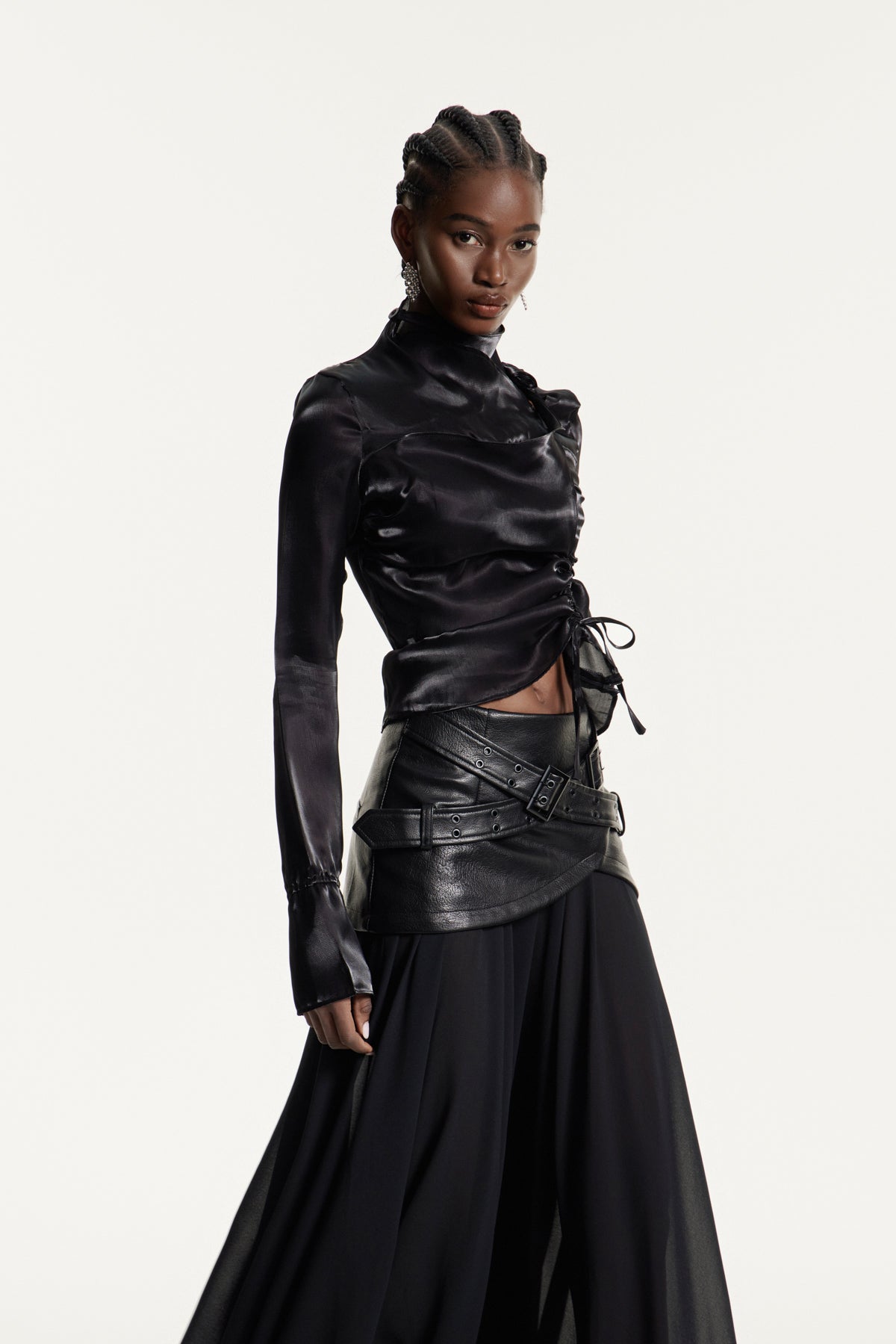 Christie Drawstring Asymmetric Top