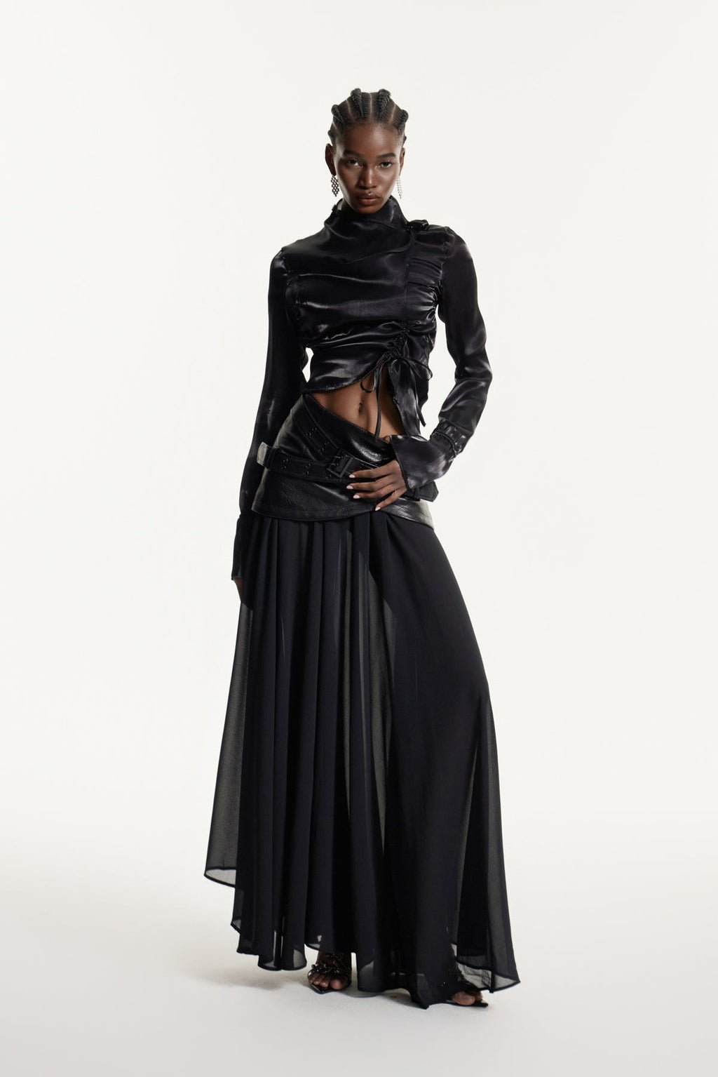 Christie Drawstring Asymmetric Top