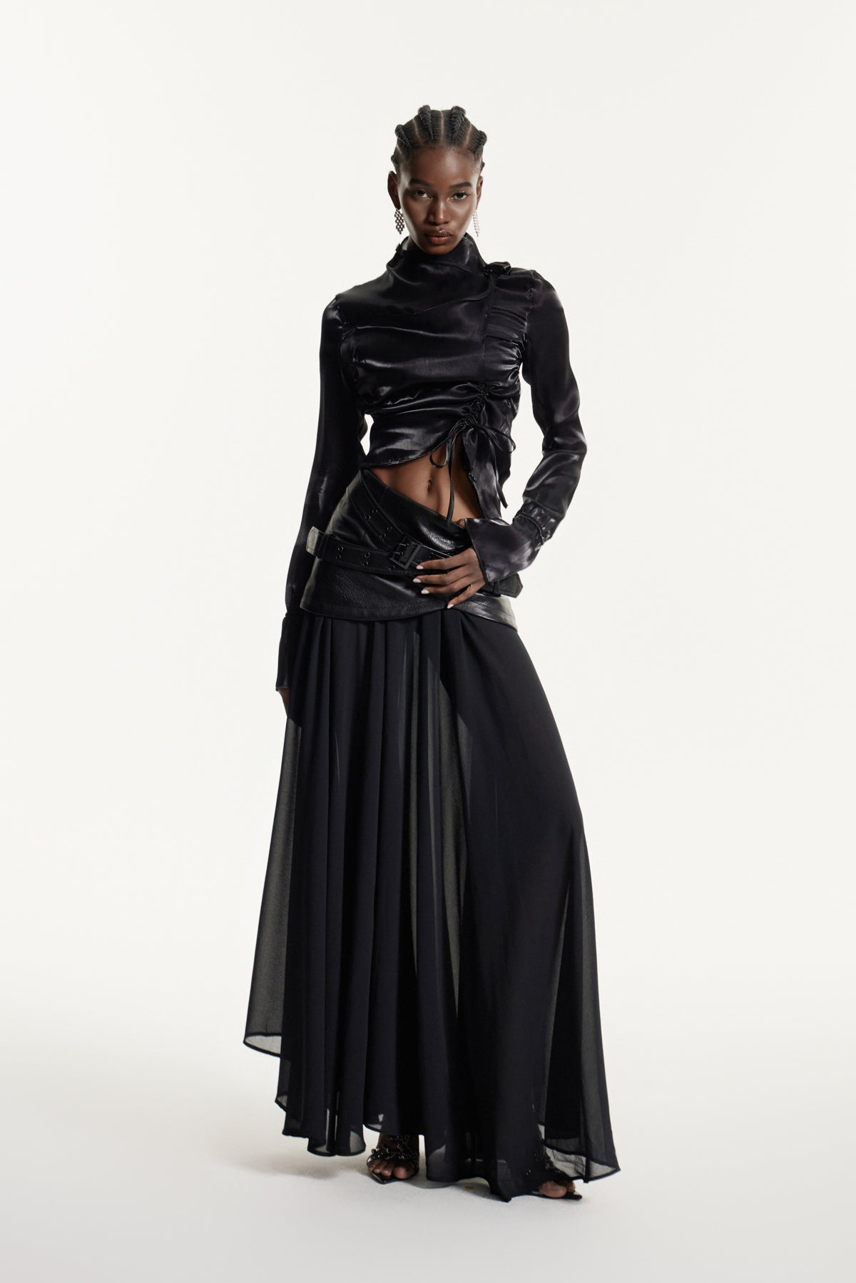 Christie Drawstring Asymmetric Top