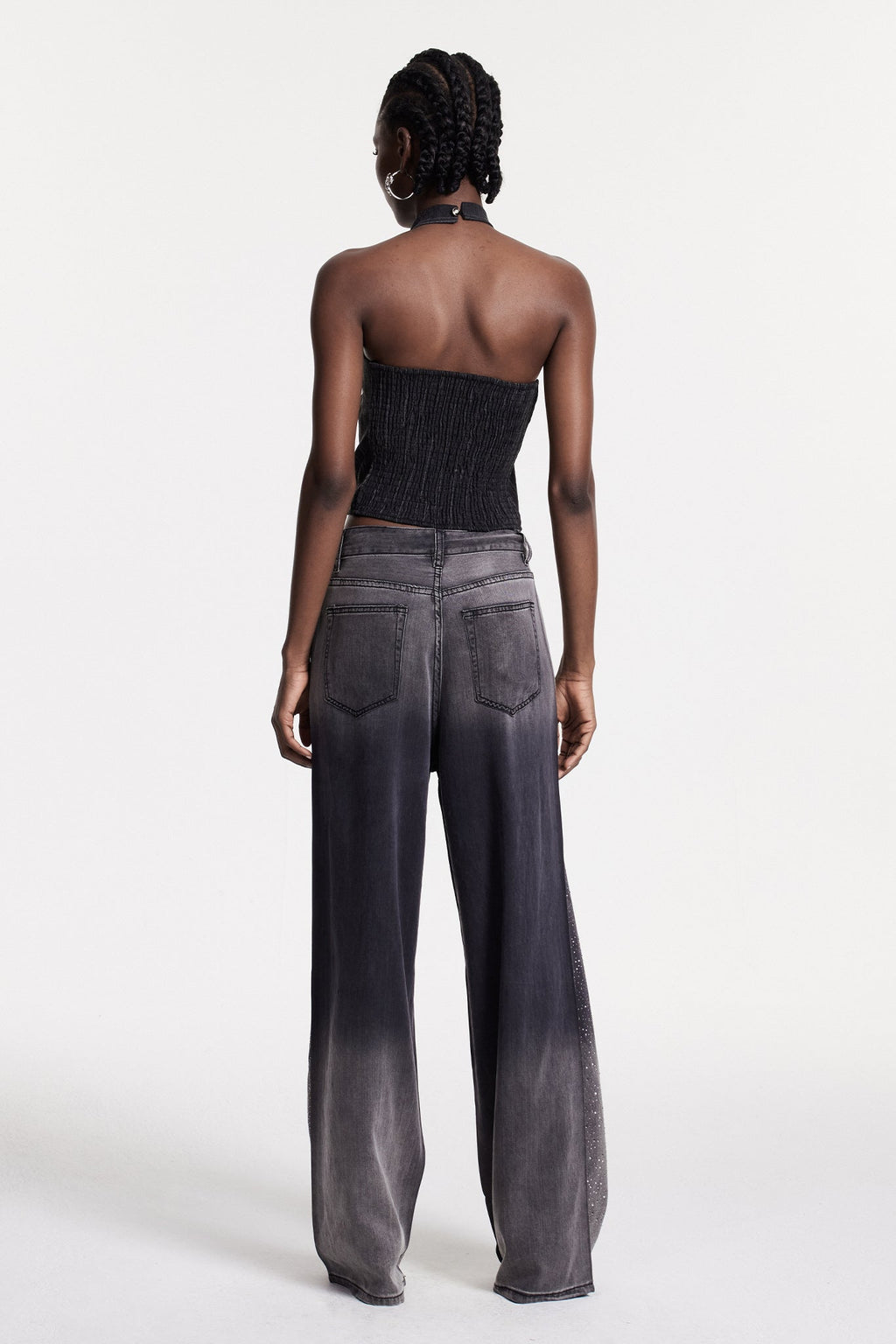 Christin Pearl Halter Neck Top