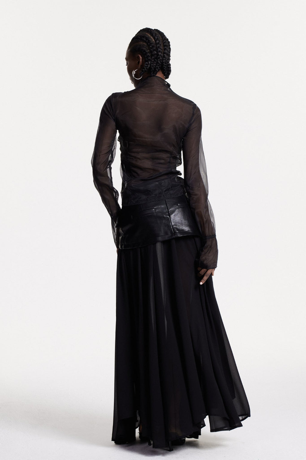 Christina Deconstruct Mesh Maxi Skirt