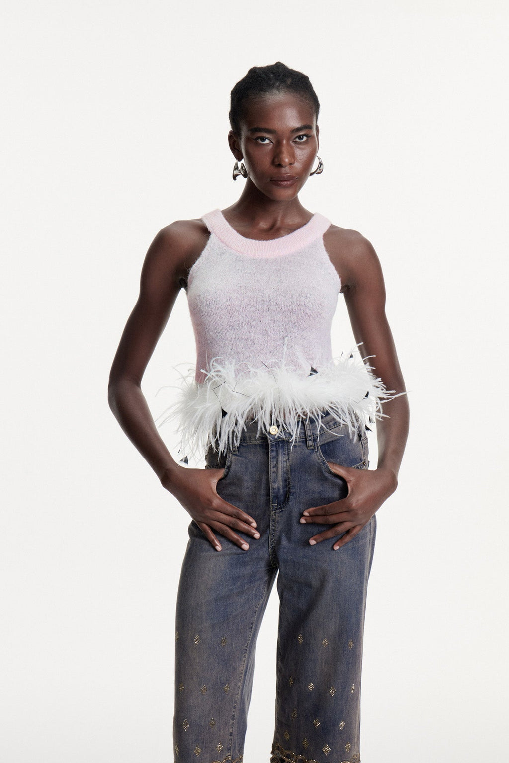 Christoffer Sleeveless Faux Fur Top