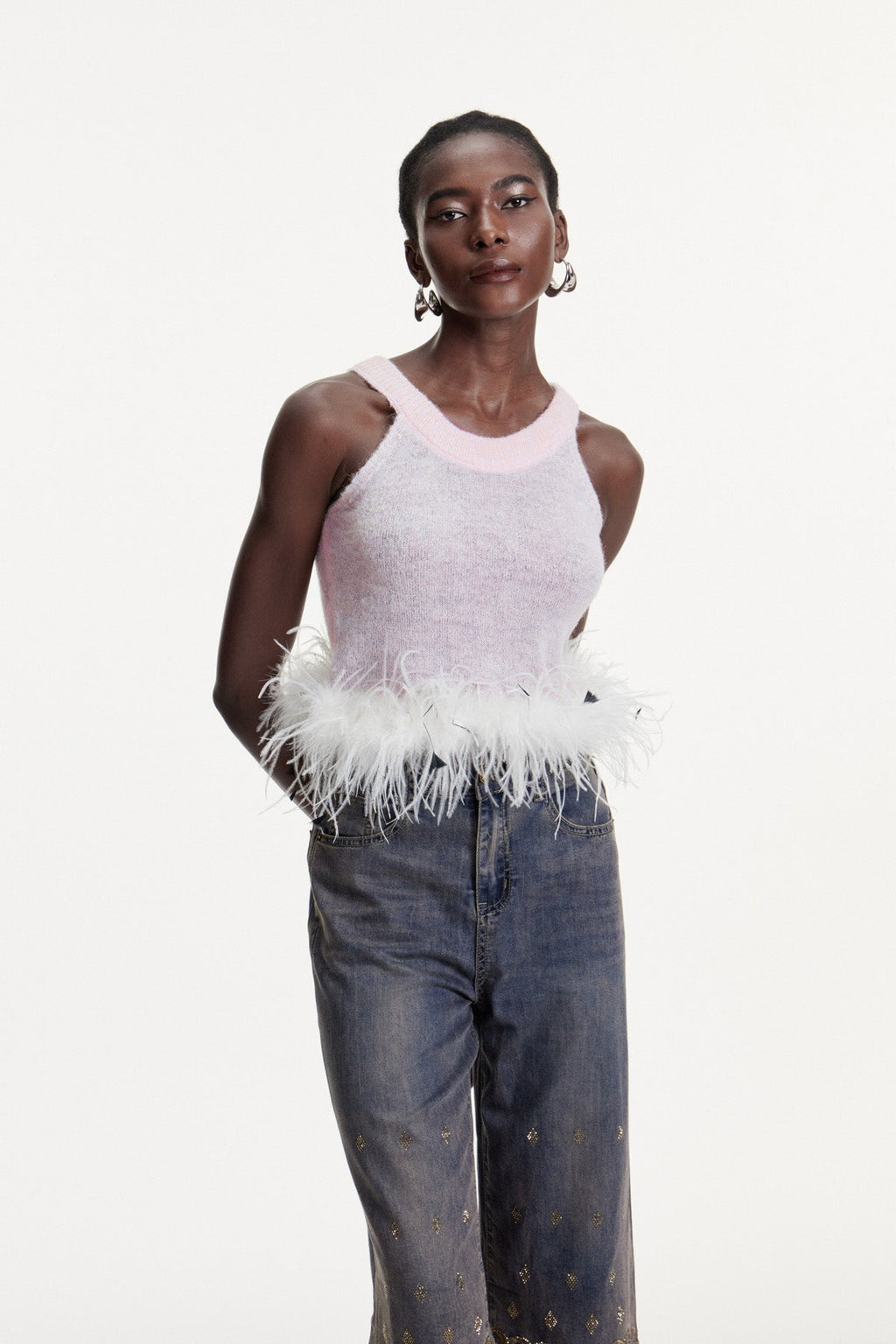Christoffer Sleeveless Faux Fur Top
