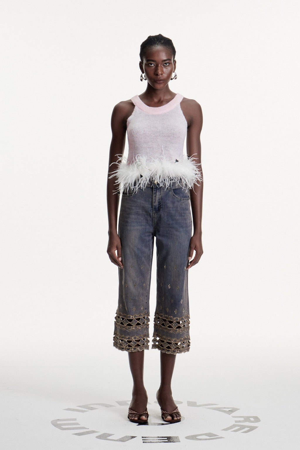 Christoffer Sleeveless Faux Fur Top