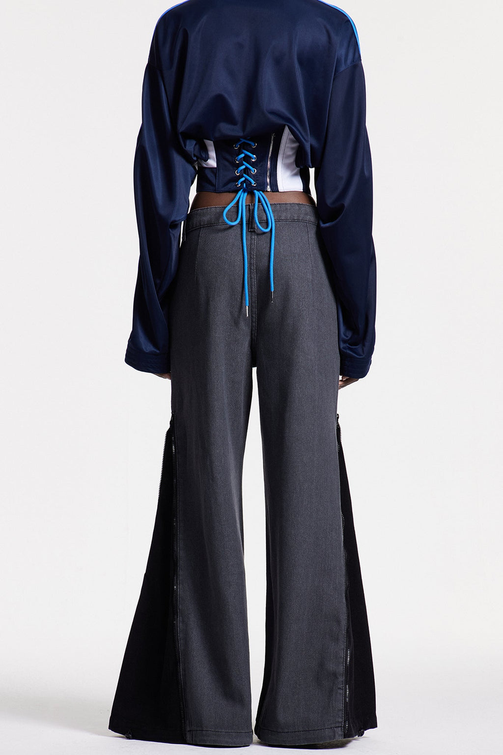 Chrizanne Deconstruct Wide Leg Jeans