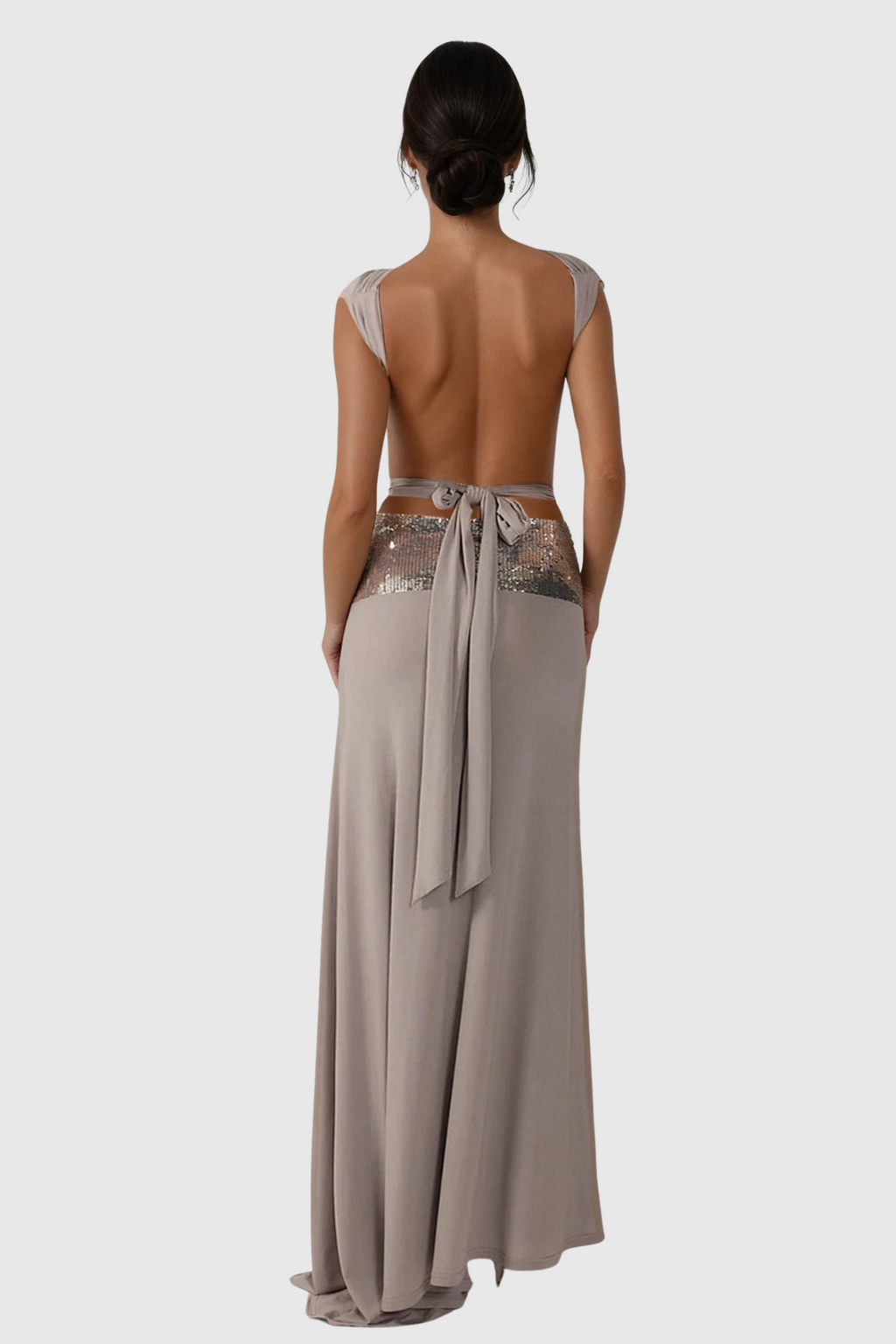 Chrysanta Sequin Cutout Skirt Set