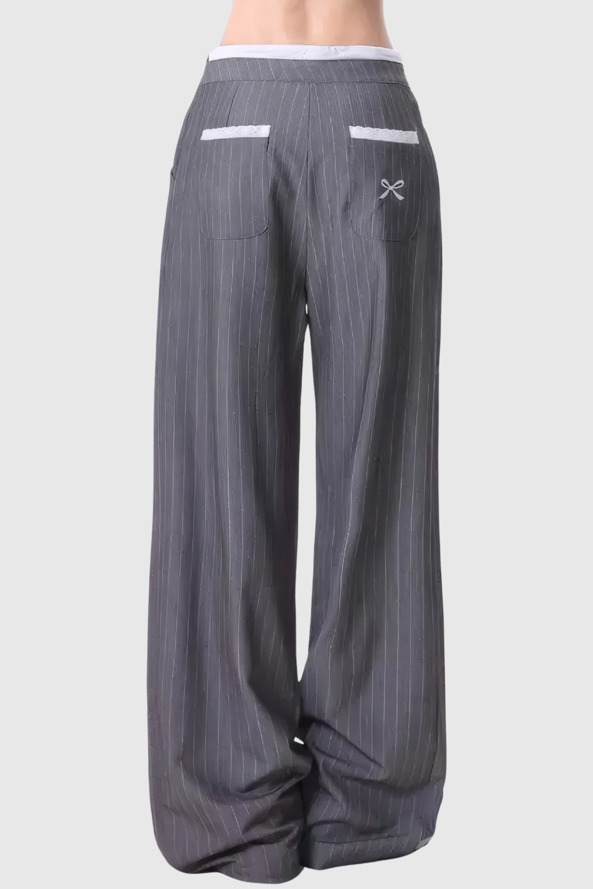 Chrysanthe Bow Stripe Pants