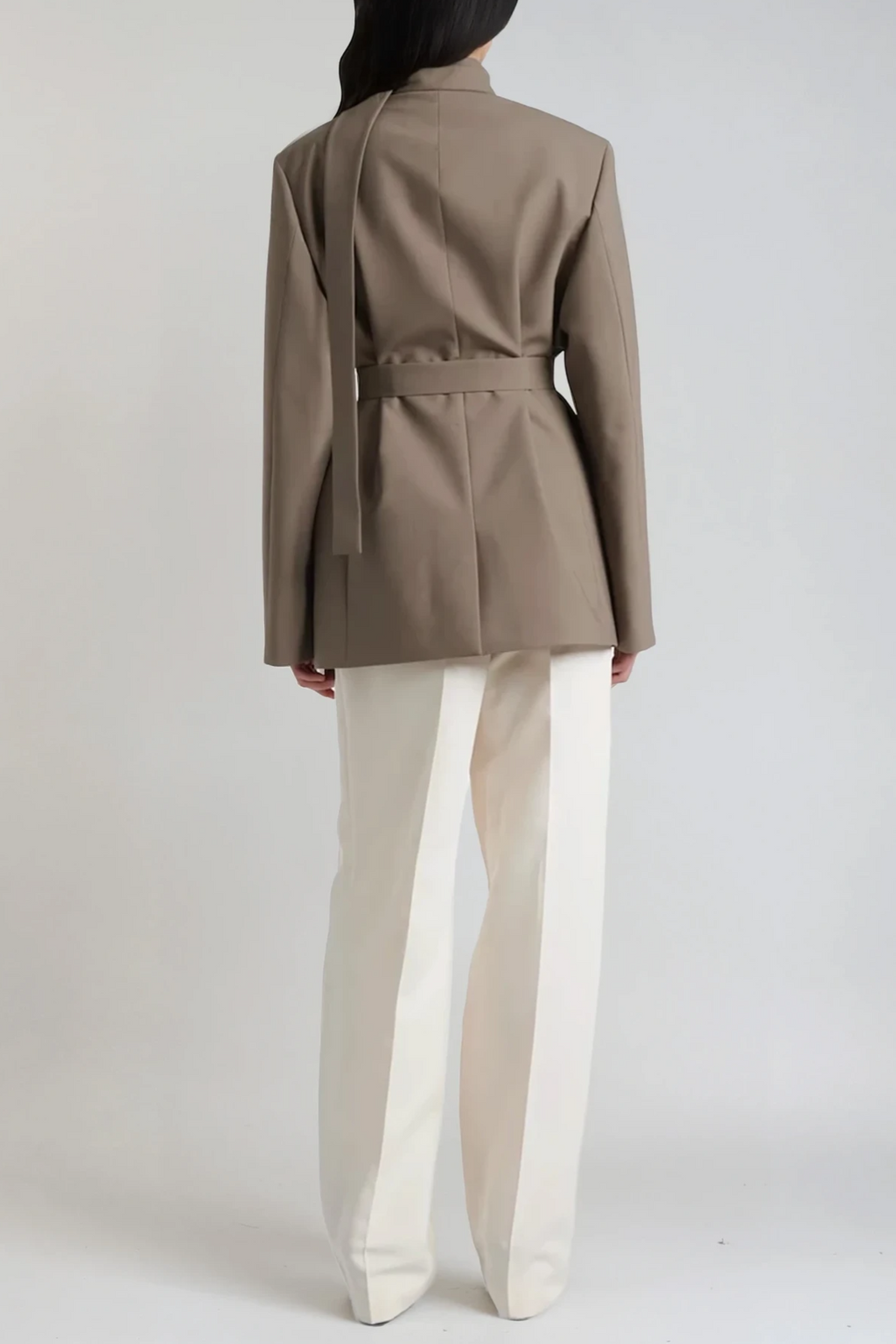 Cili Asymmetric Plunge Blazer