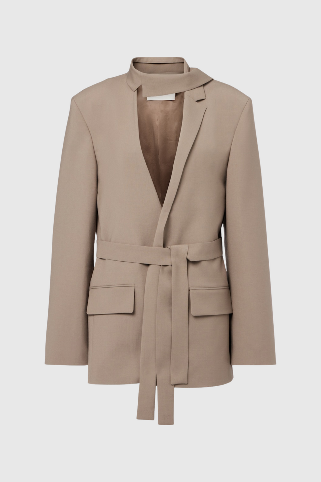 Cili Asymmetric Plunge Blazer