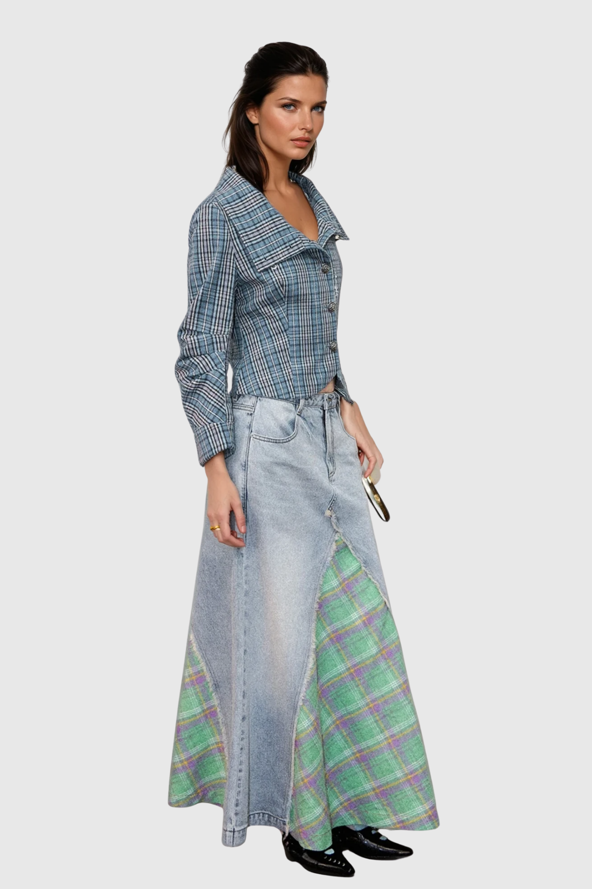 Cionaodh Grid Print Blazer