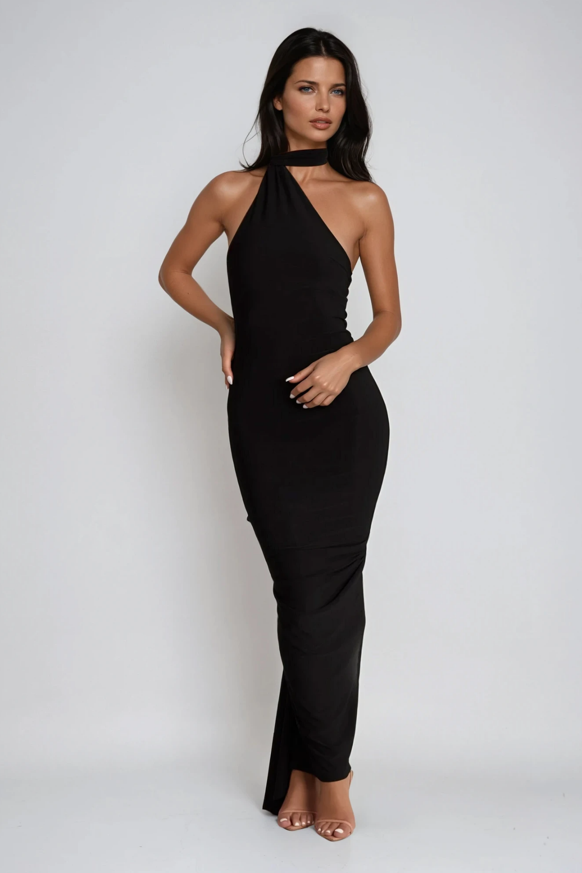 Cissy Backless Scarf Maxi Dress