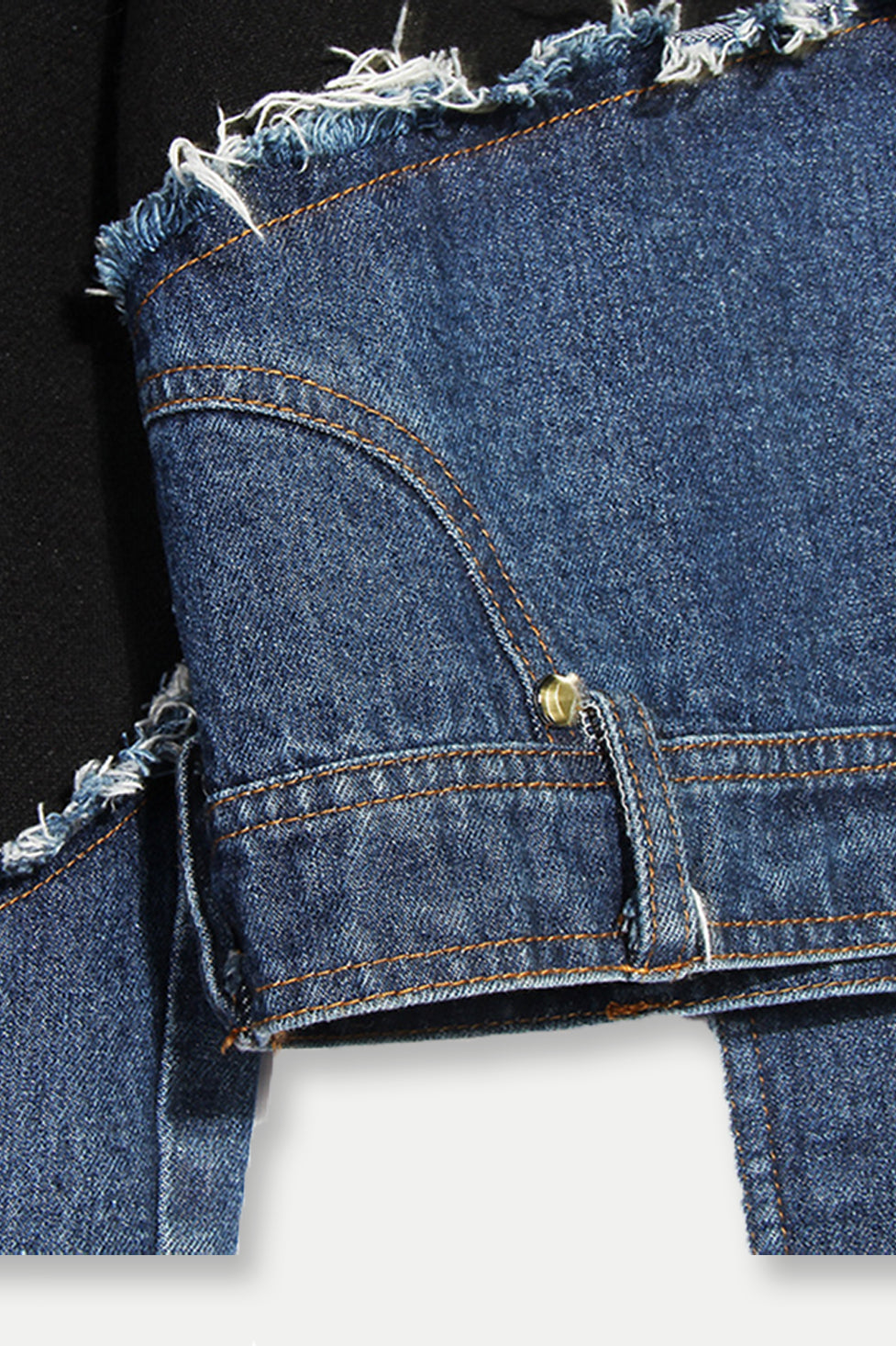 Clara Asymmetric Denim Top