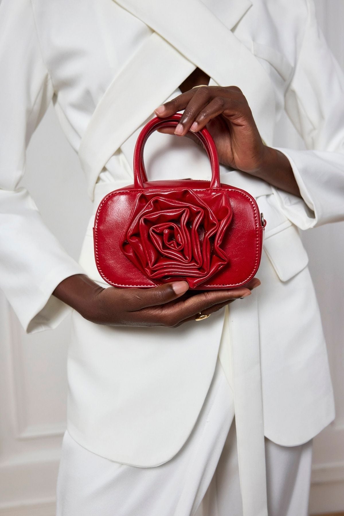 Clare Flower Bow Square Bag