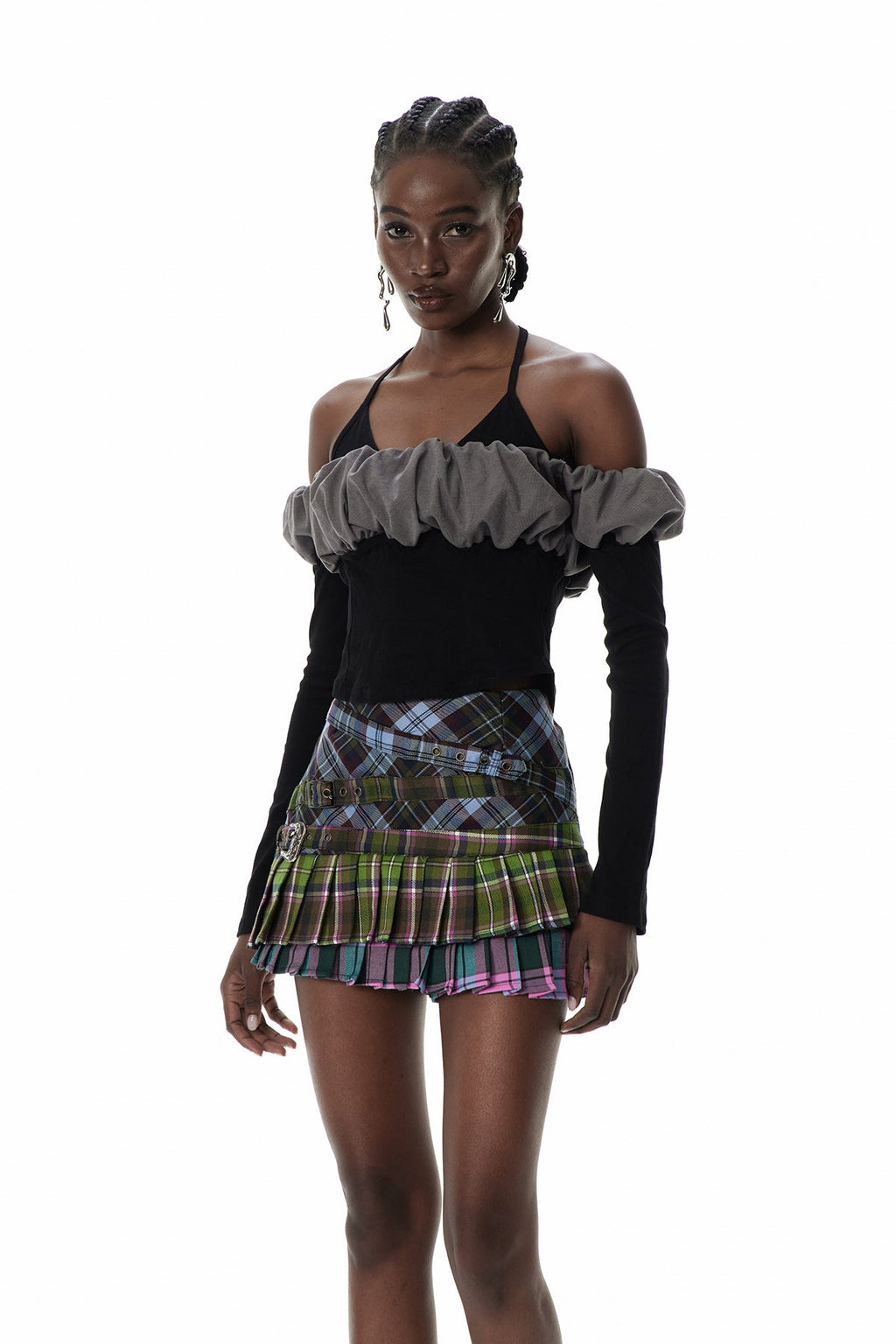 Claude Off Shoulder Top In Black