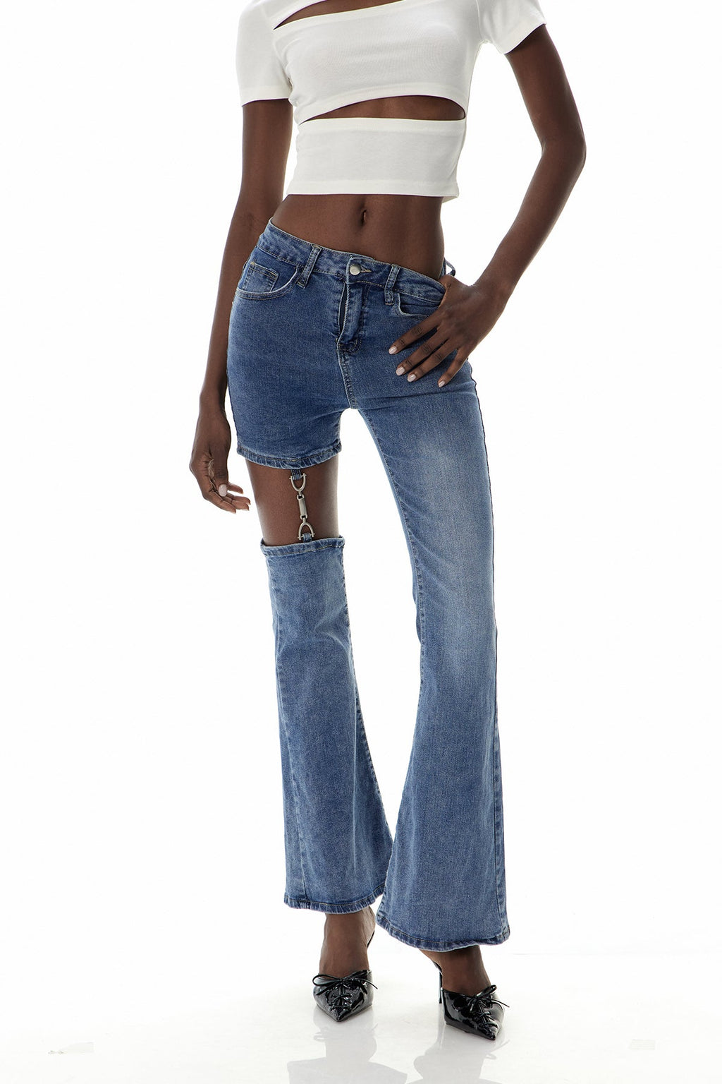 Claudette Asymmetric Jeans