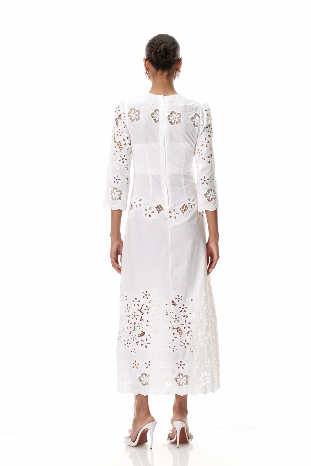 Claudina Flower Cutout Midi Dress