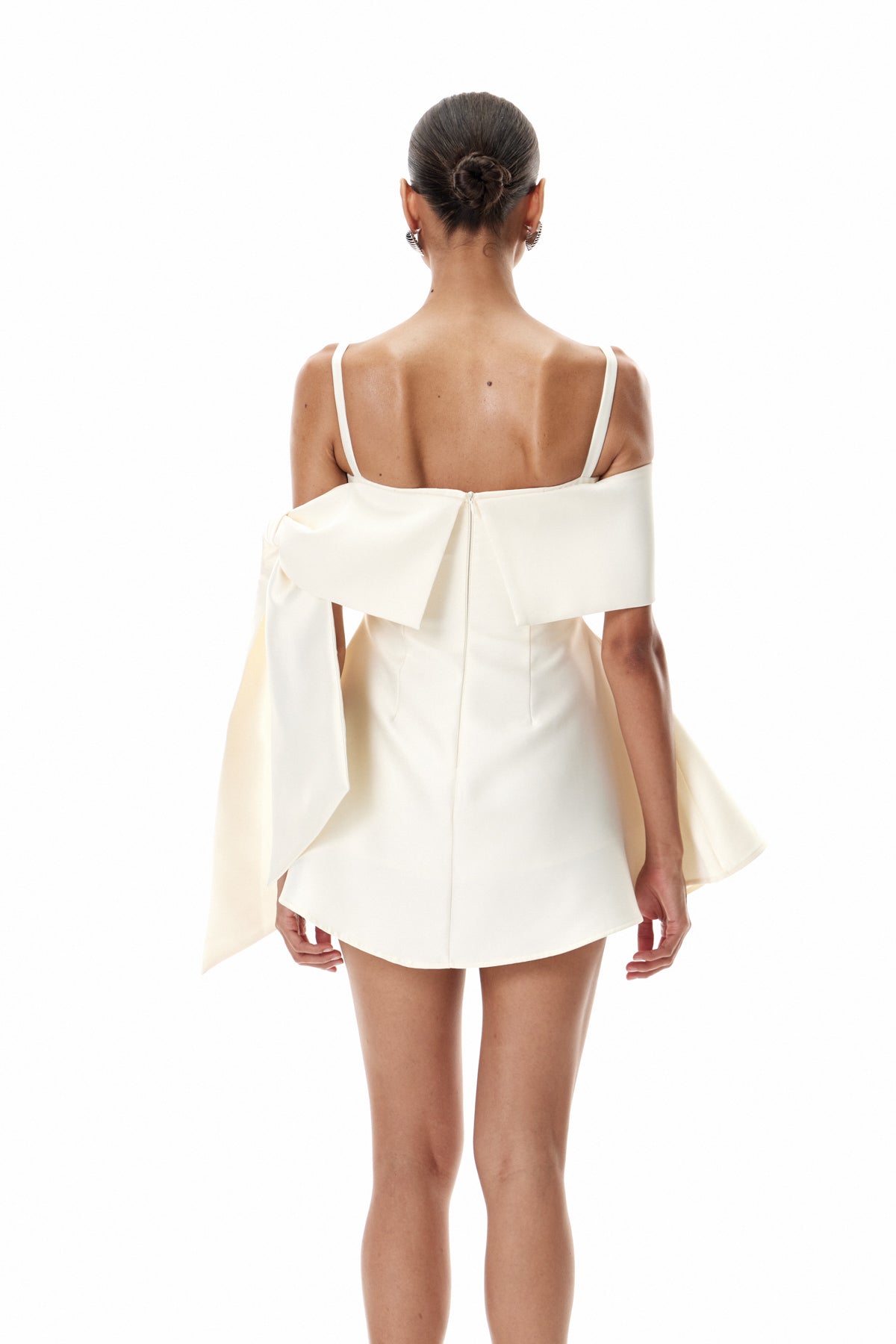 Claudius Spaghetti Asymmetric Mini Dress