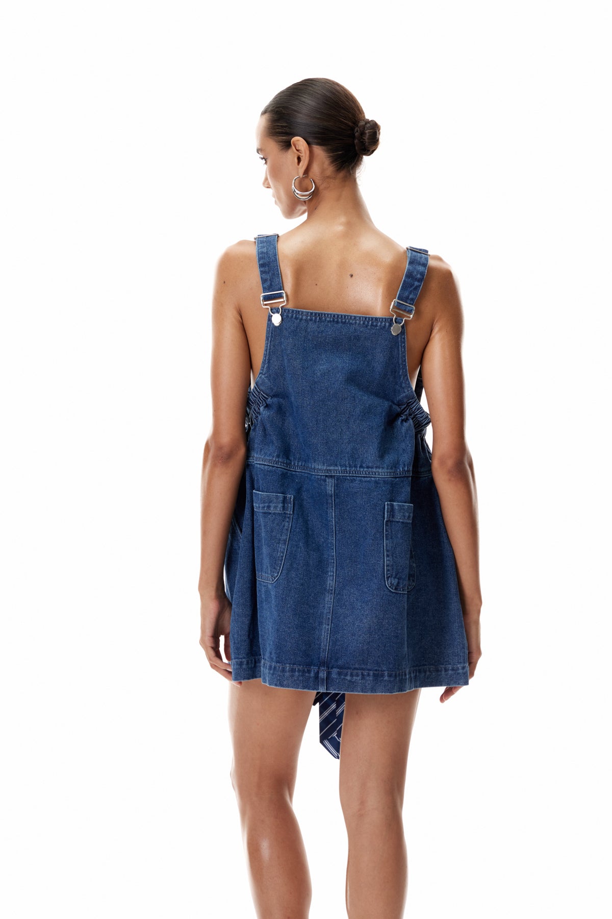 Clemmie Bow Denim Mini Dress