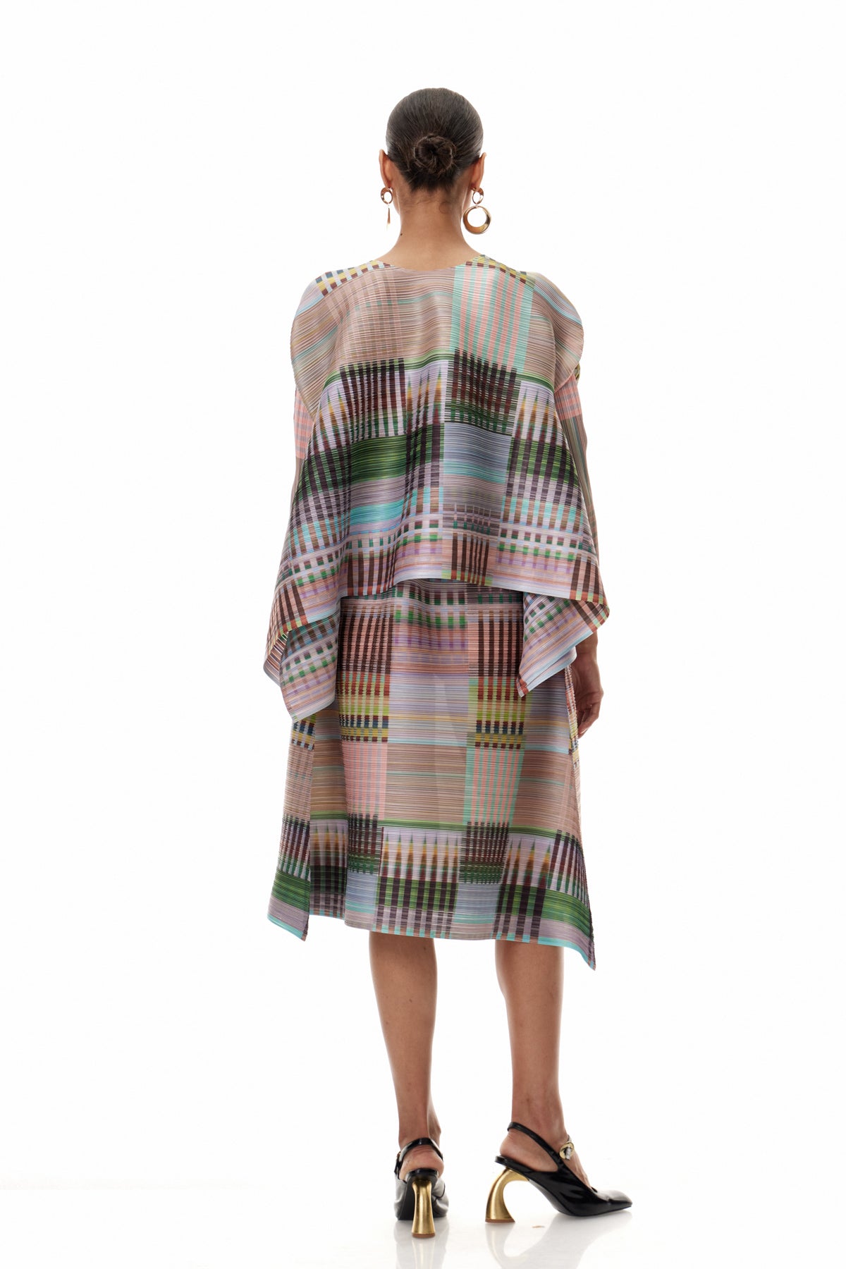 Cleophas Grid Skirt Set