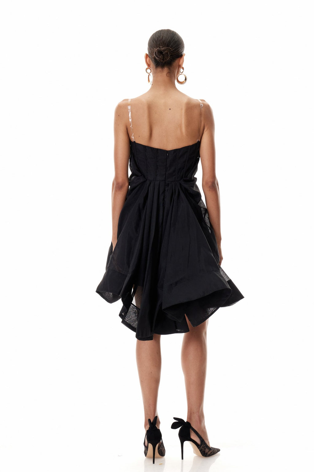 Clinton Asymmetric Ruch Mini Dress