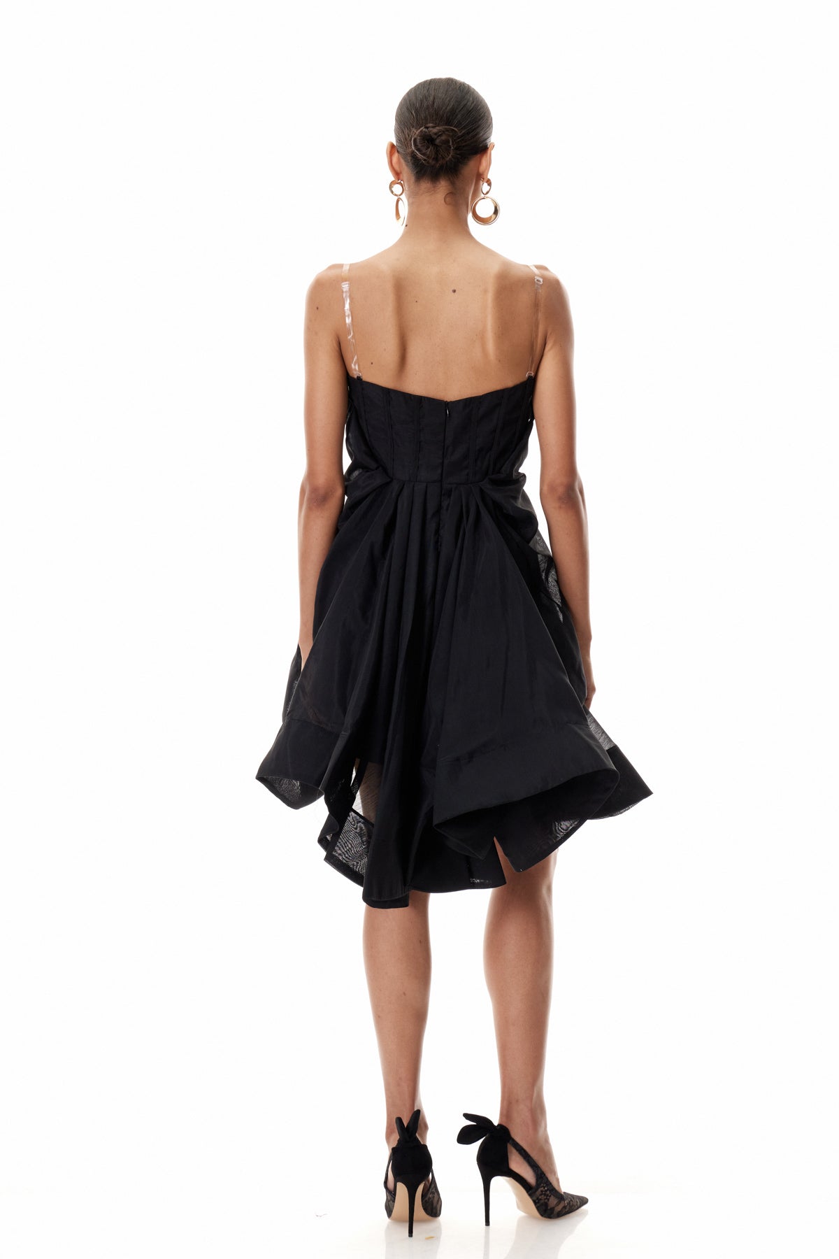 Clinton Asymmetric Ruch Mini Dress