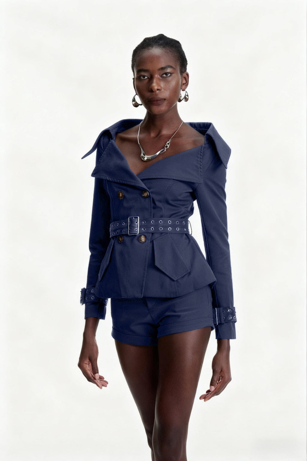 Colombo Lapel Buckle Jacket