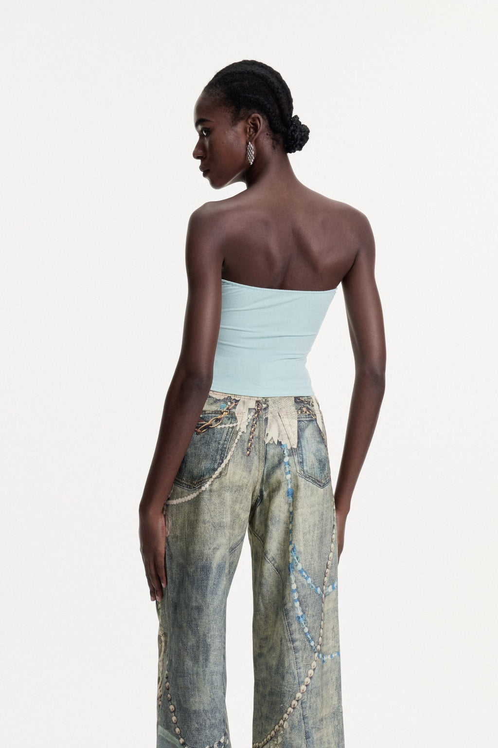 Columbine Strapless Cutout Top