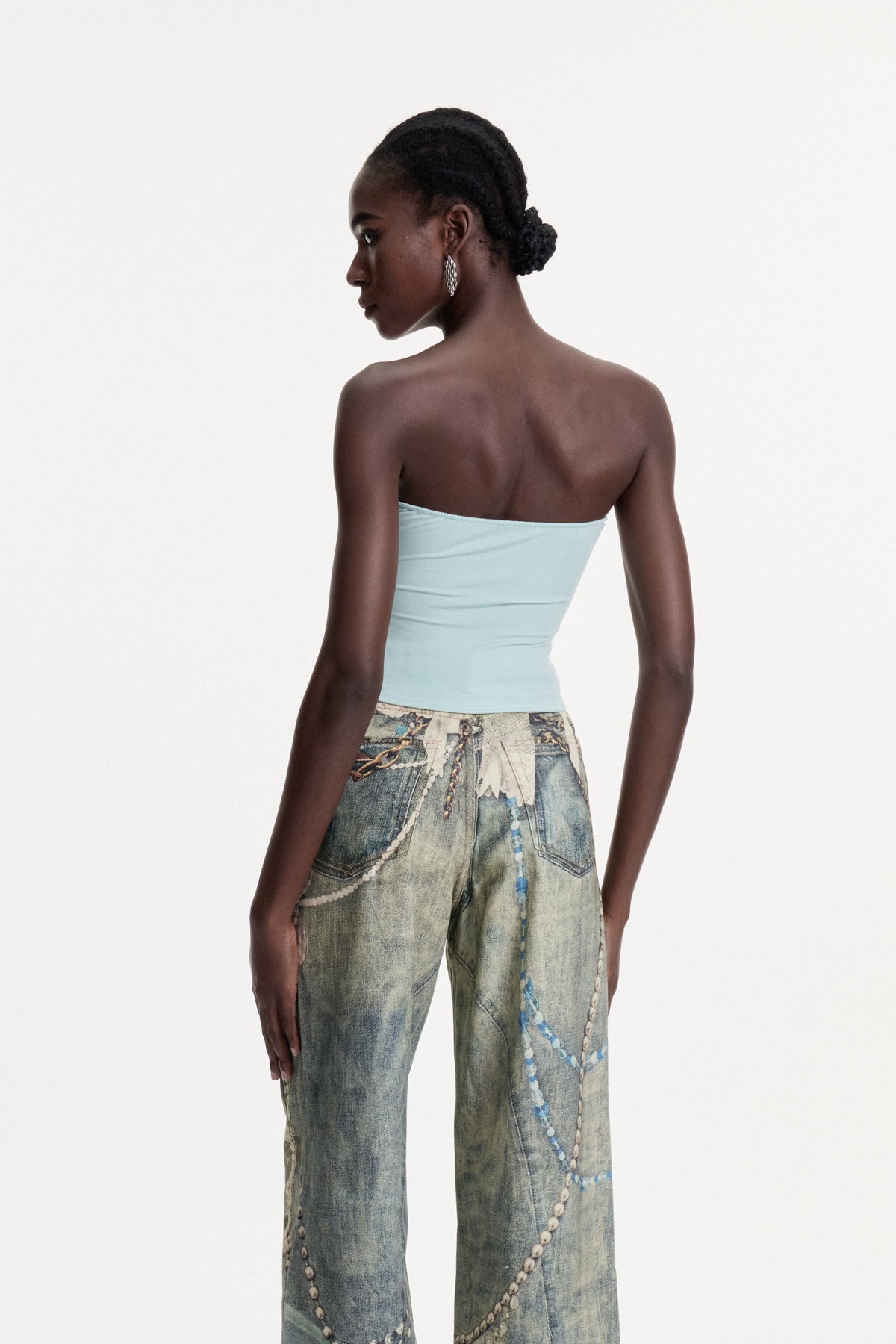 Columbine Strapless Cutout Top