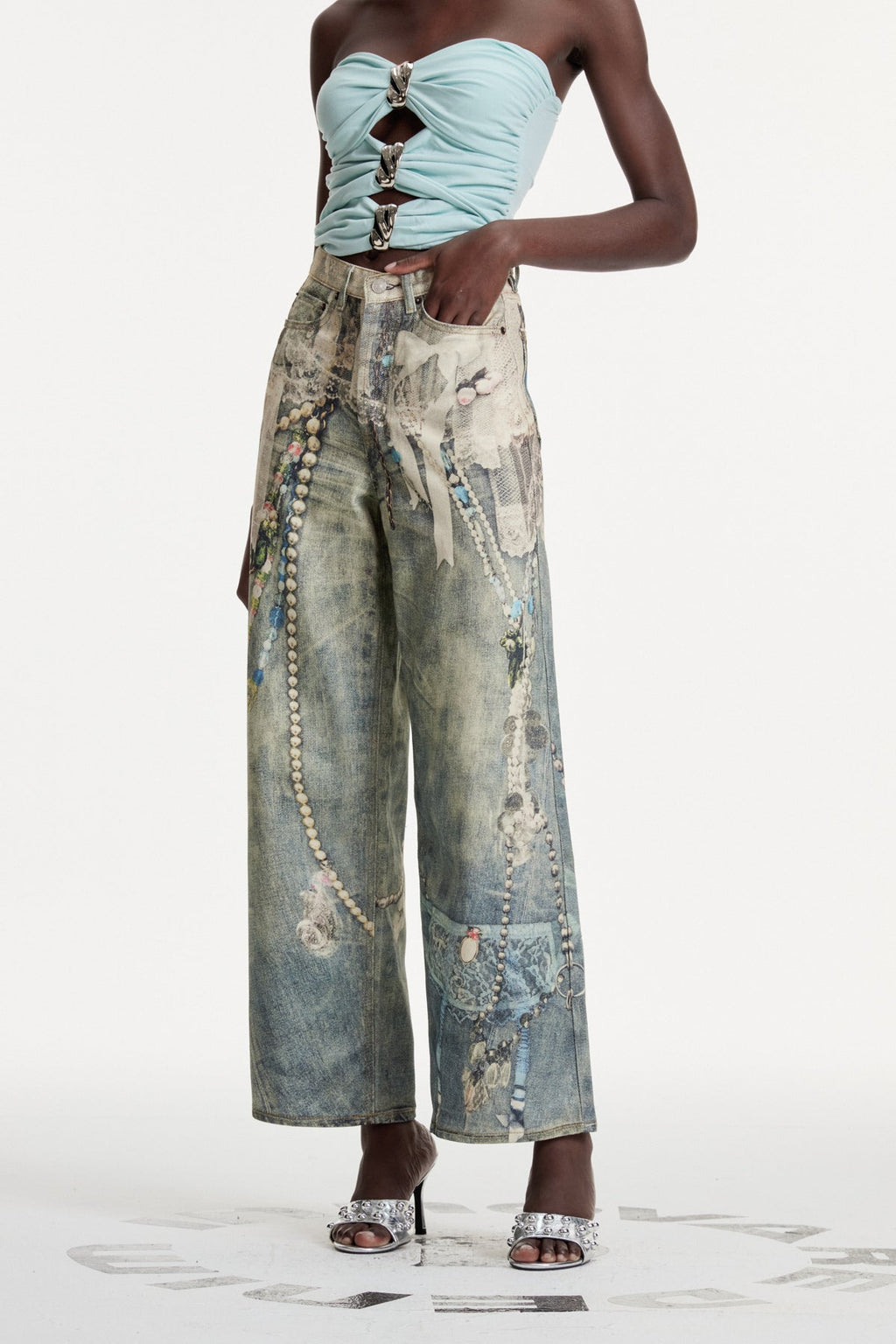 Columbus Print Jeans