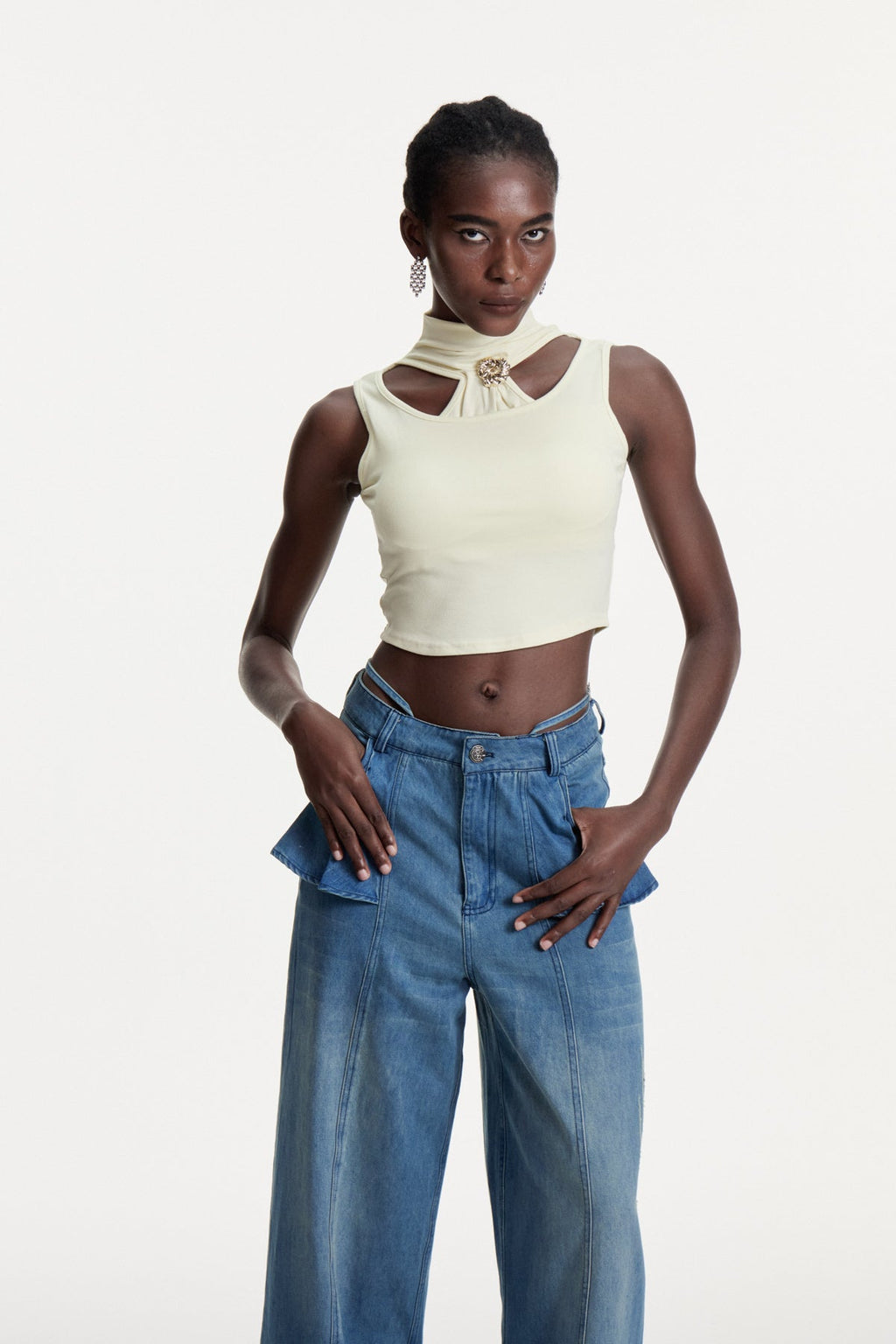 Comfort Cutout Crop Top
