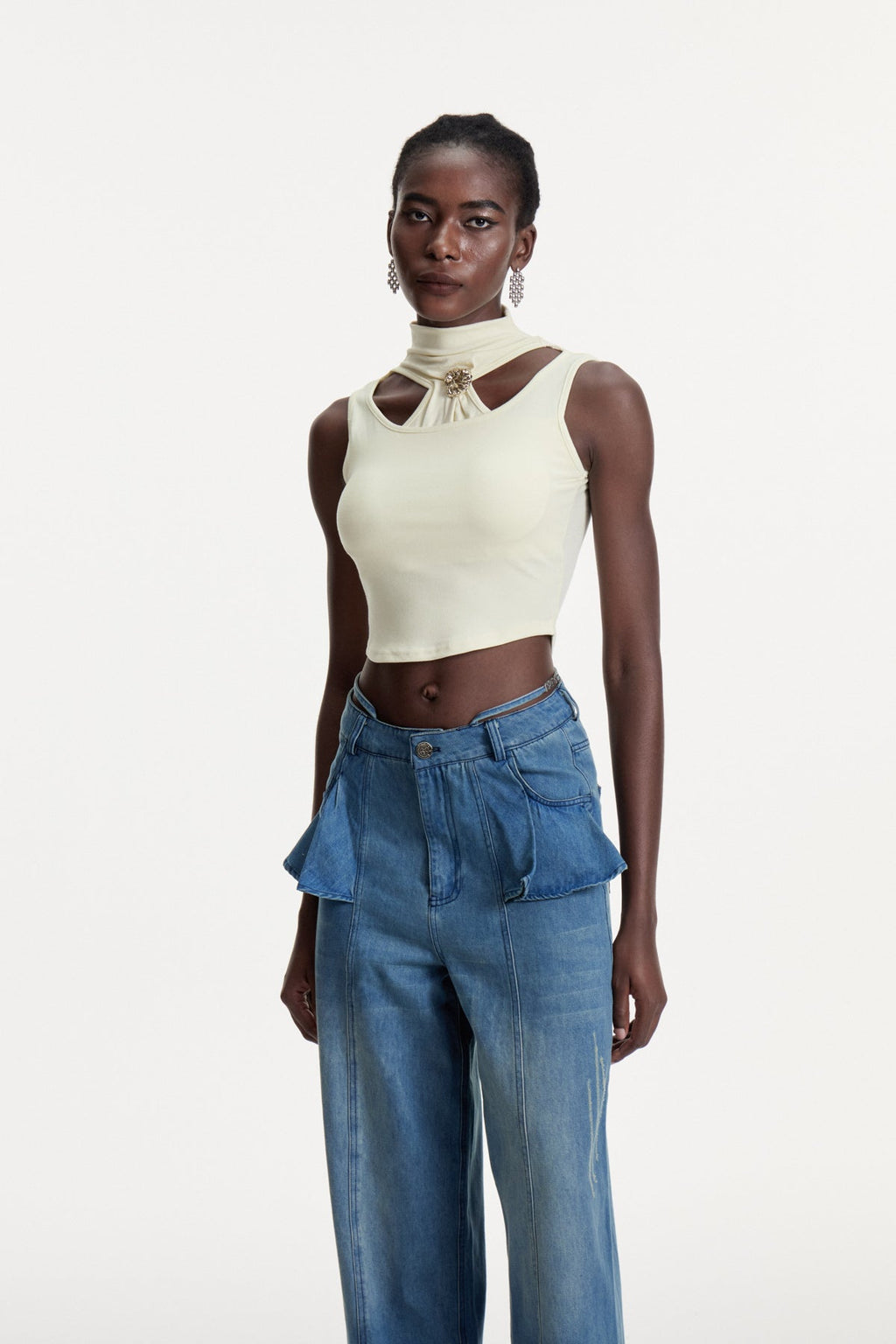 Comfort Cutout Crop Top