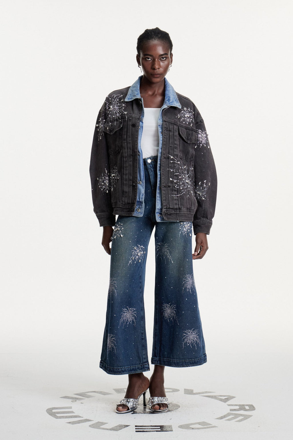 Conchita Crystal Denim Jacket