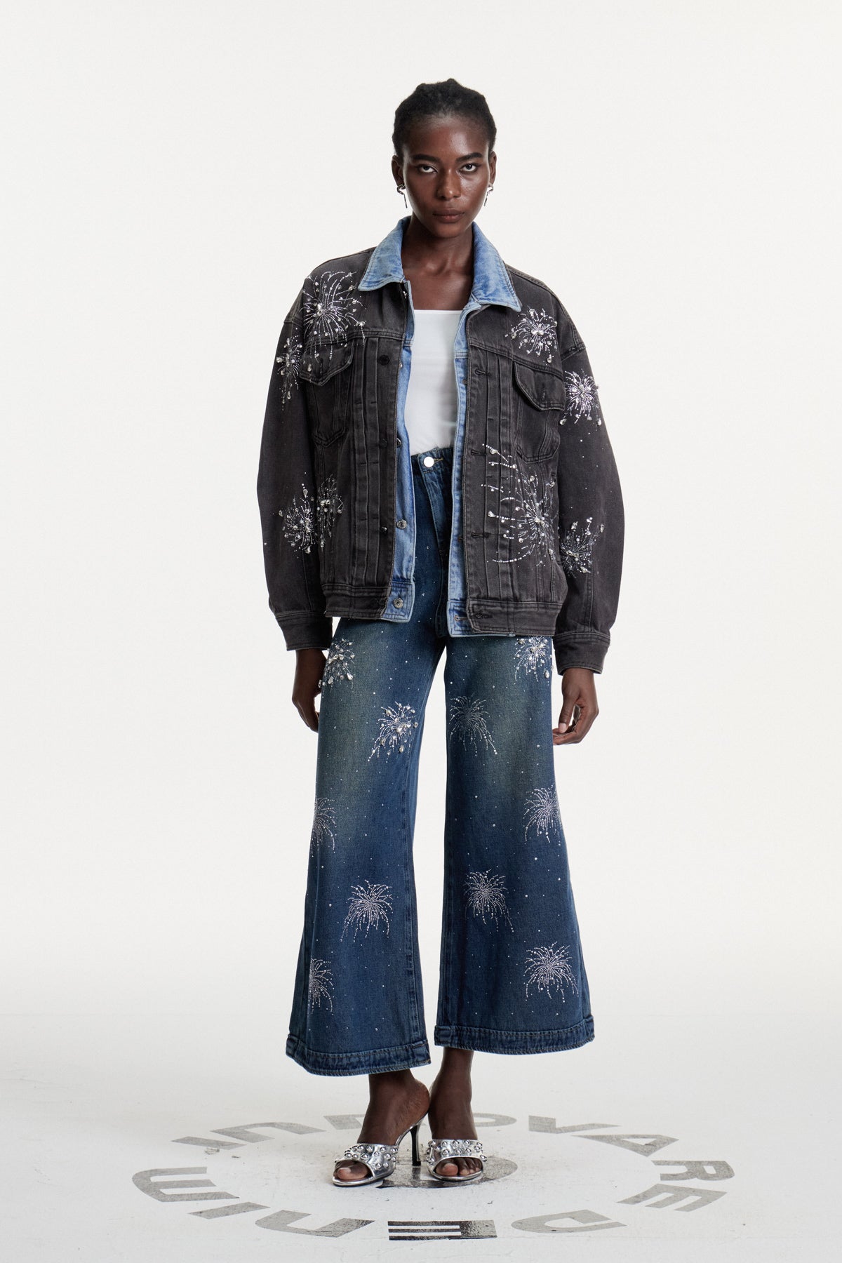 Conchita Crystal Denim Jacket