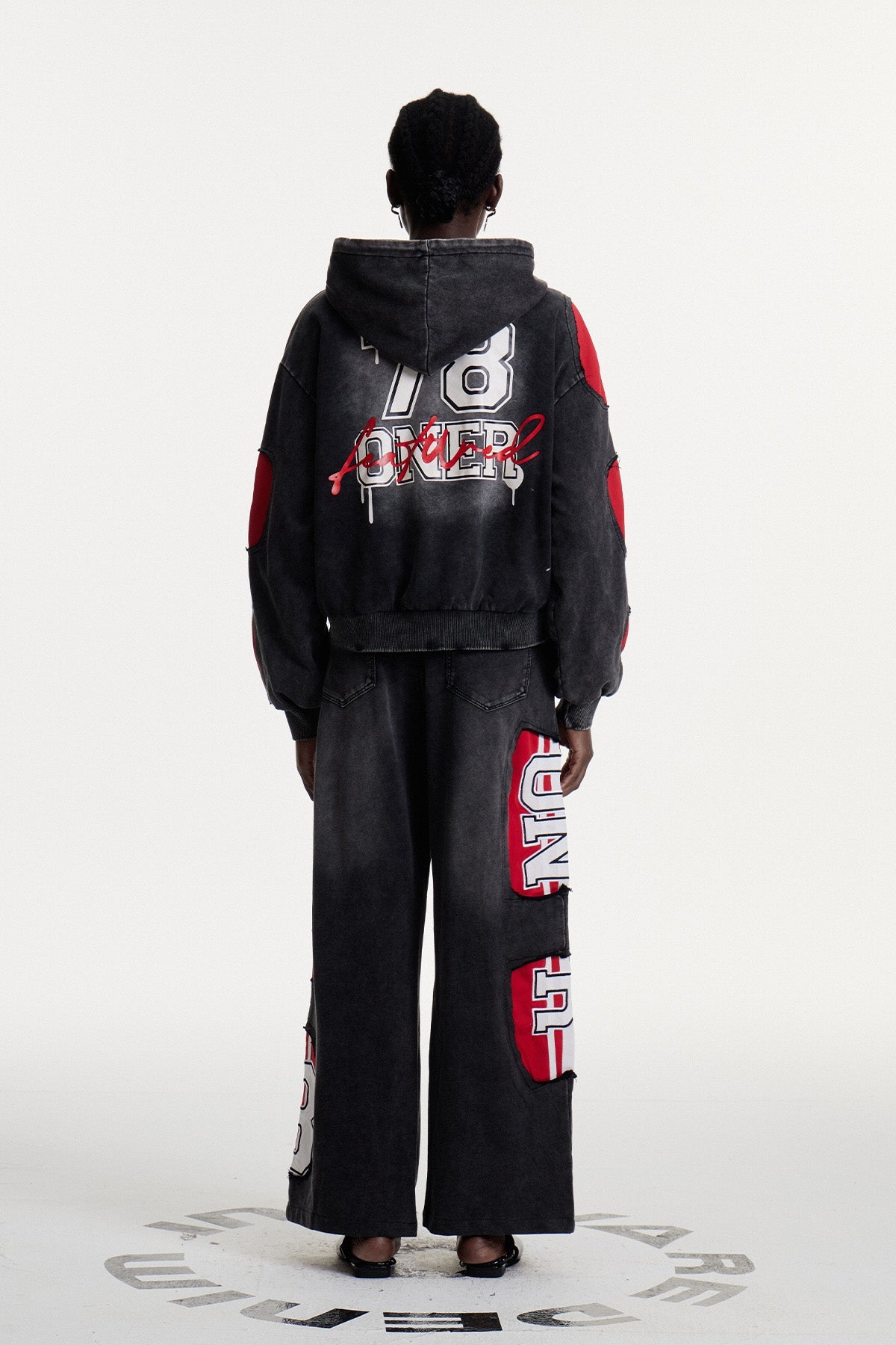 Conchobhar Stripe Print Denim Jacket