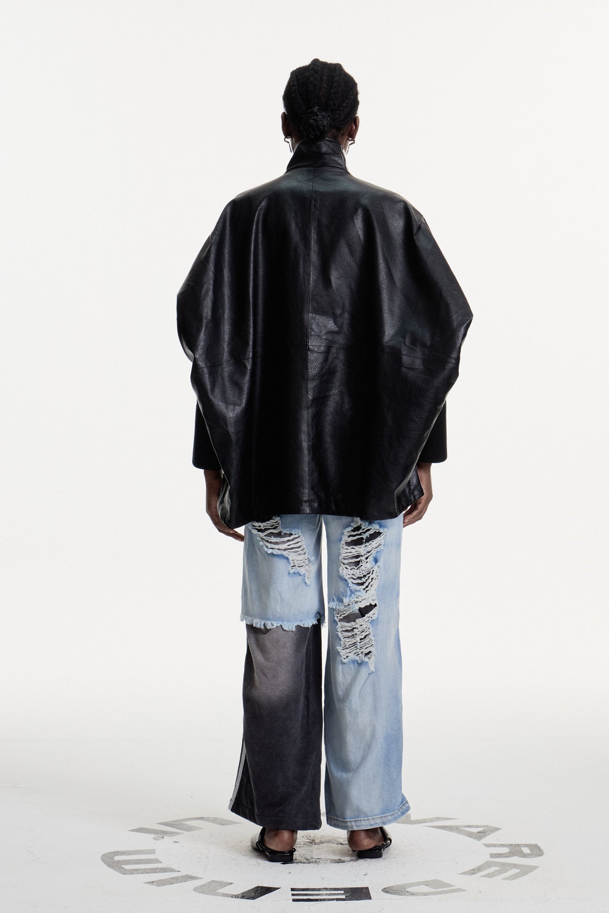 Concordia Deconstruct Ripped Stripe Jeans