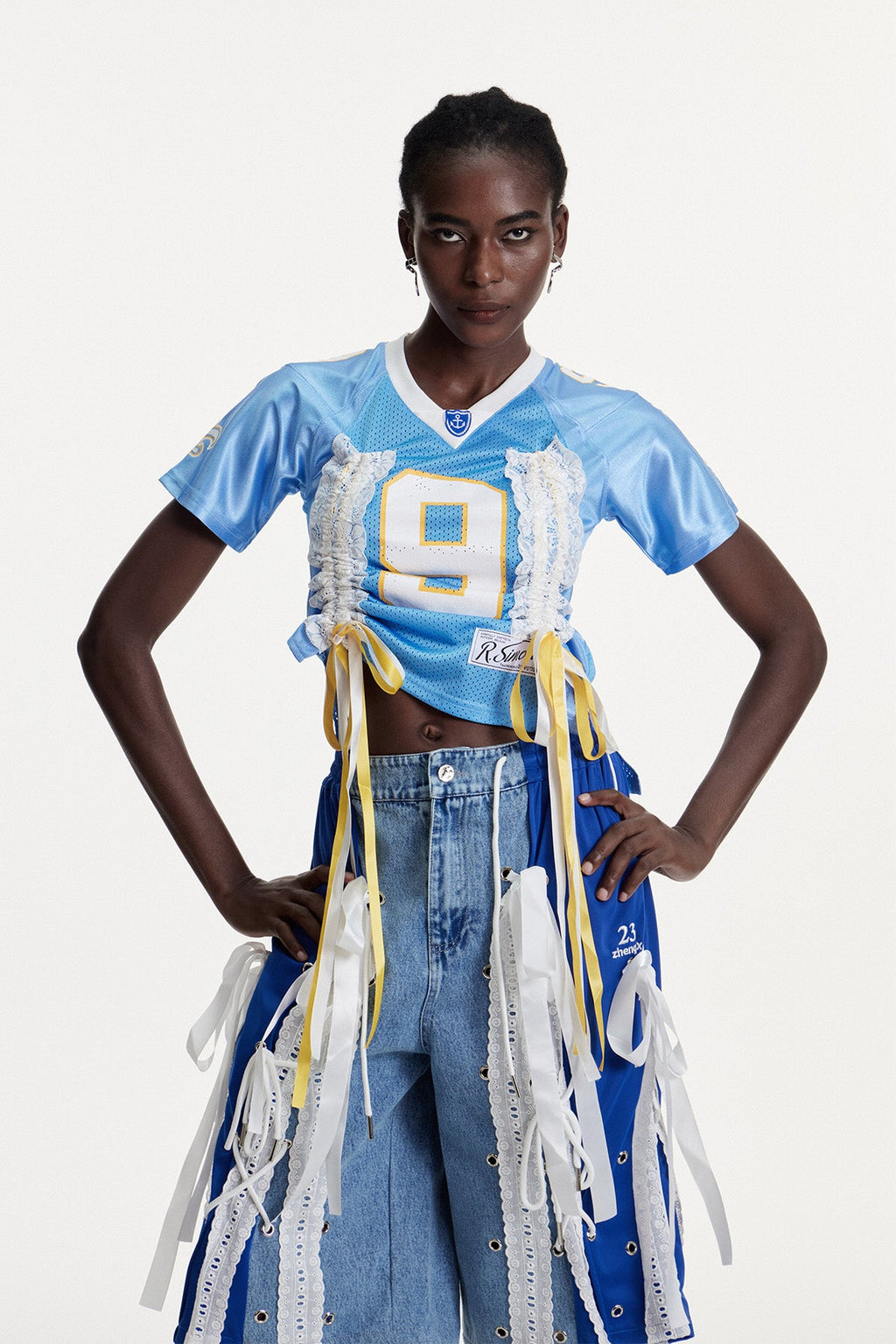 Connie Drawsting Print T Shirt