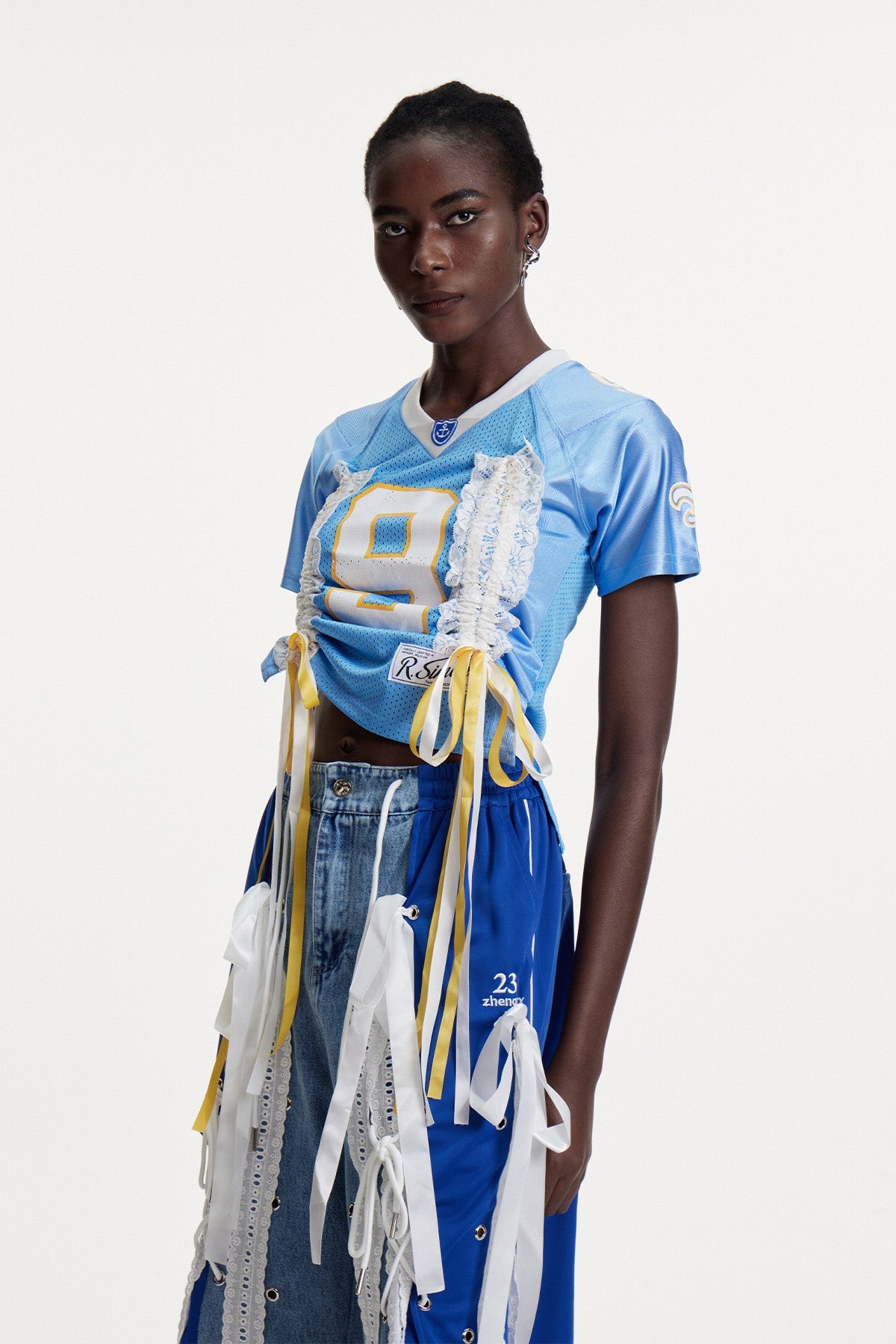 Connie Drawsting Print T Shirt