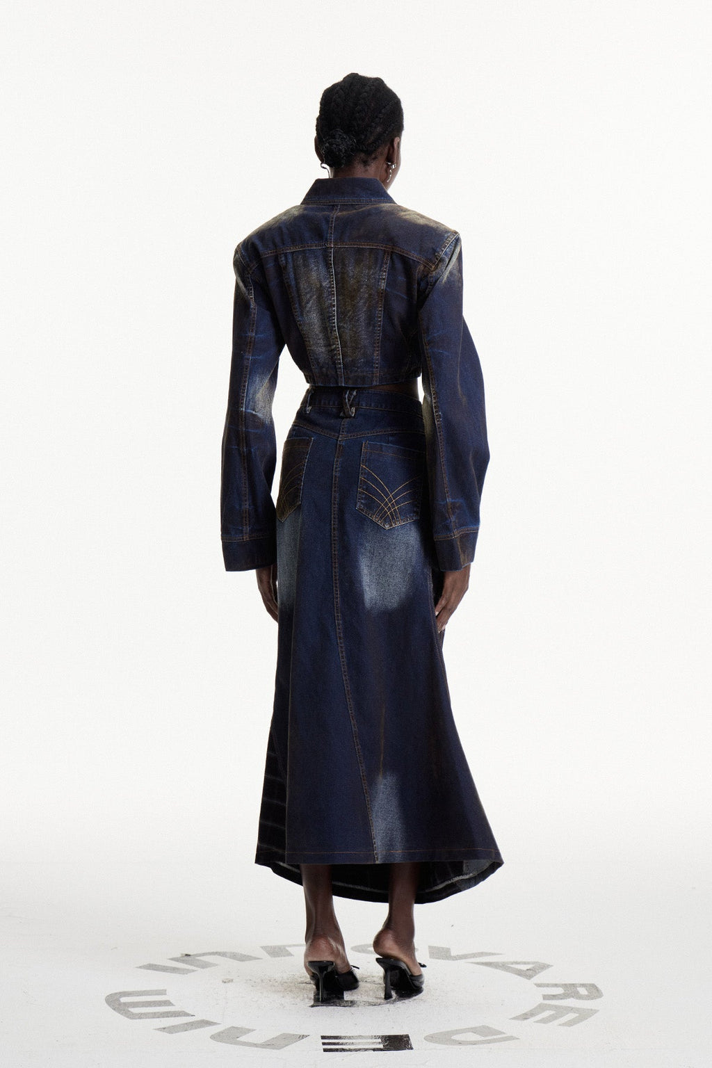 Consolata Deconstruct Stripe Skirt Set