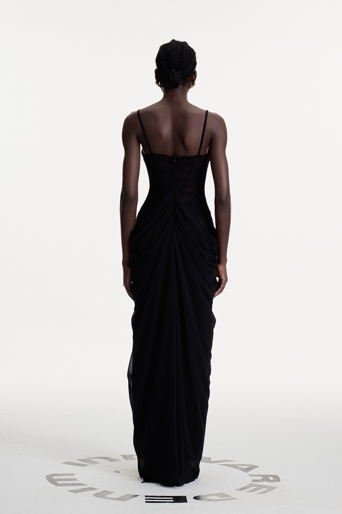 Constance Lace Ruch Maxi Dress