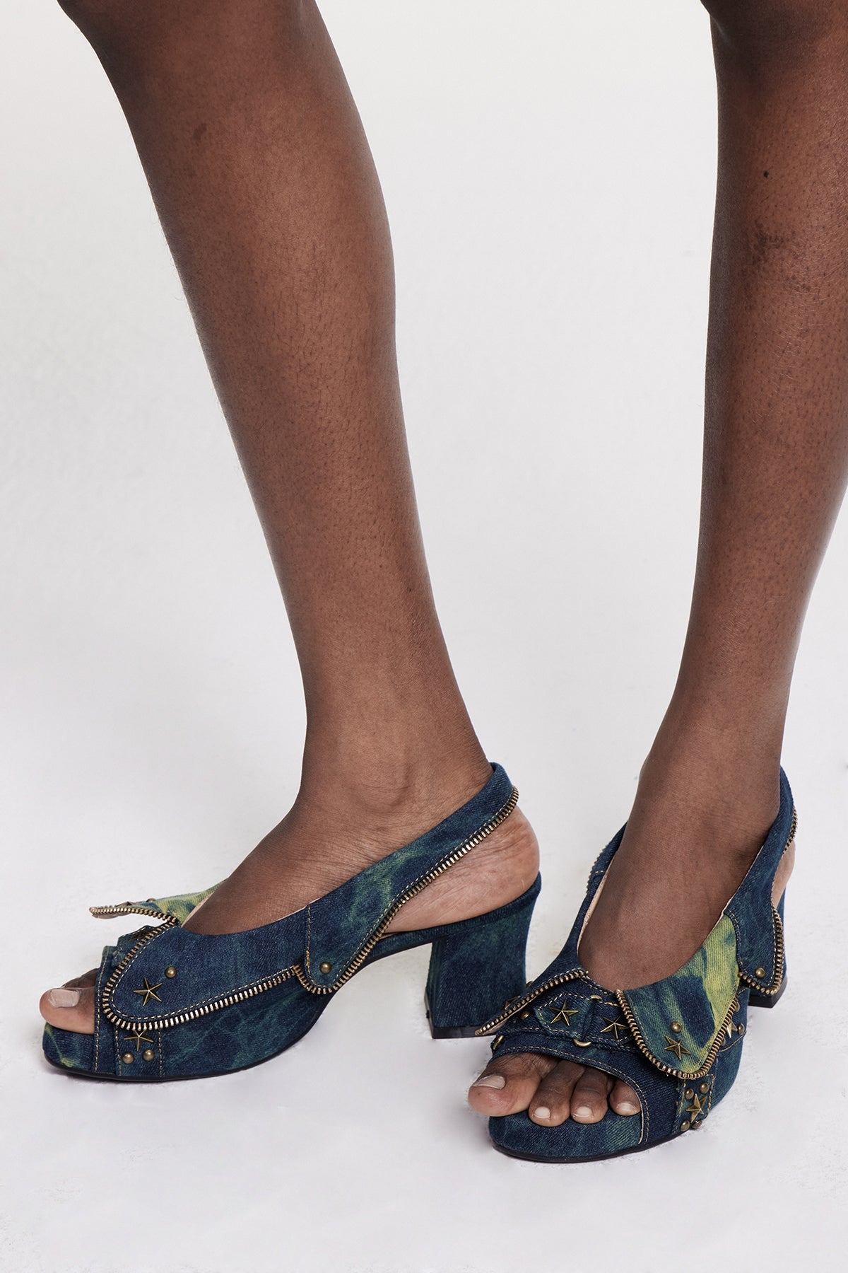 Constans Embellished Denim Sandals