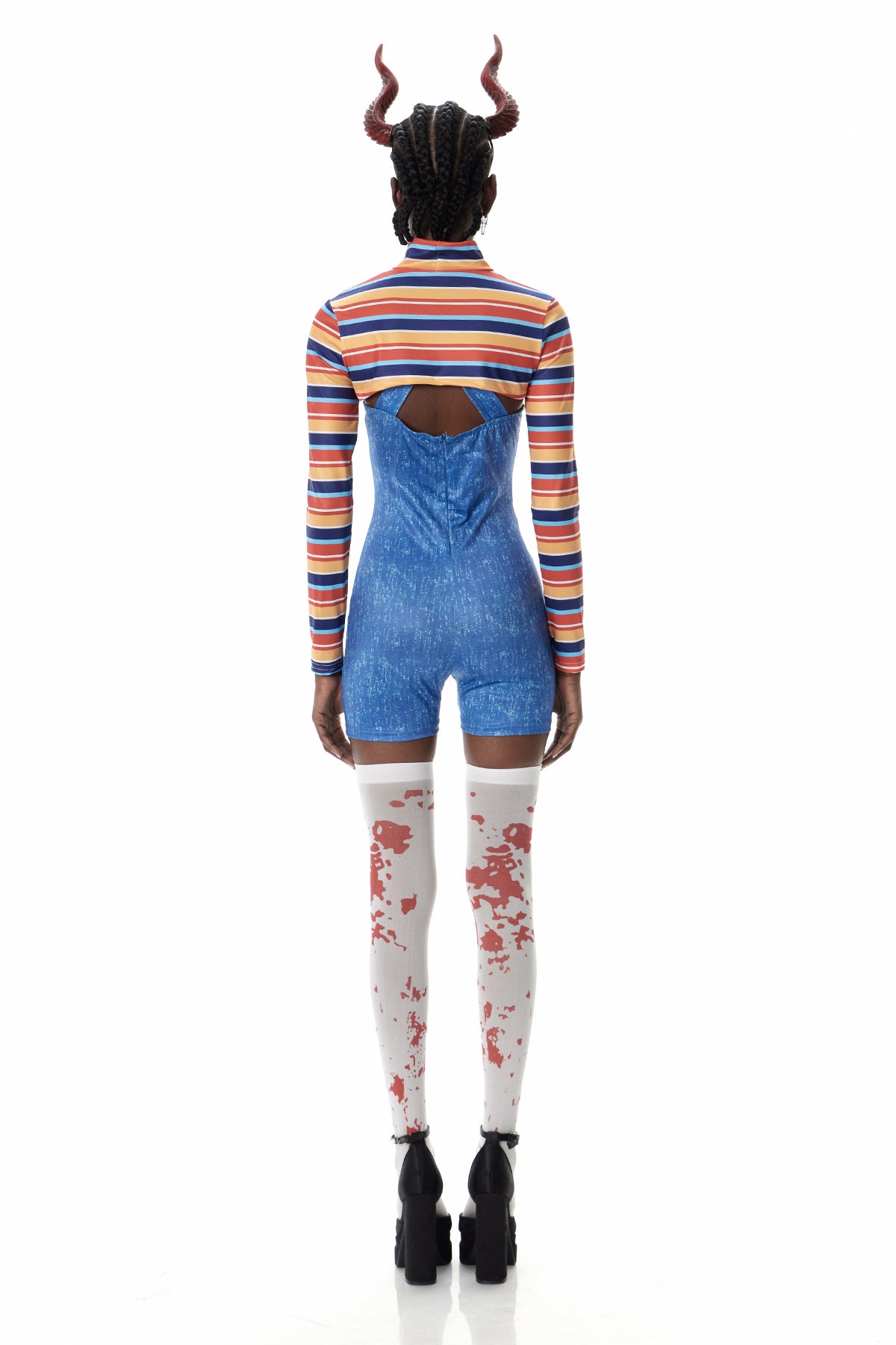 Cosmina Stripe Bodycon Playsuits