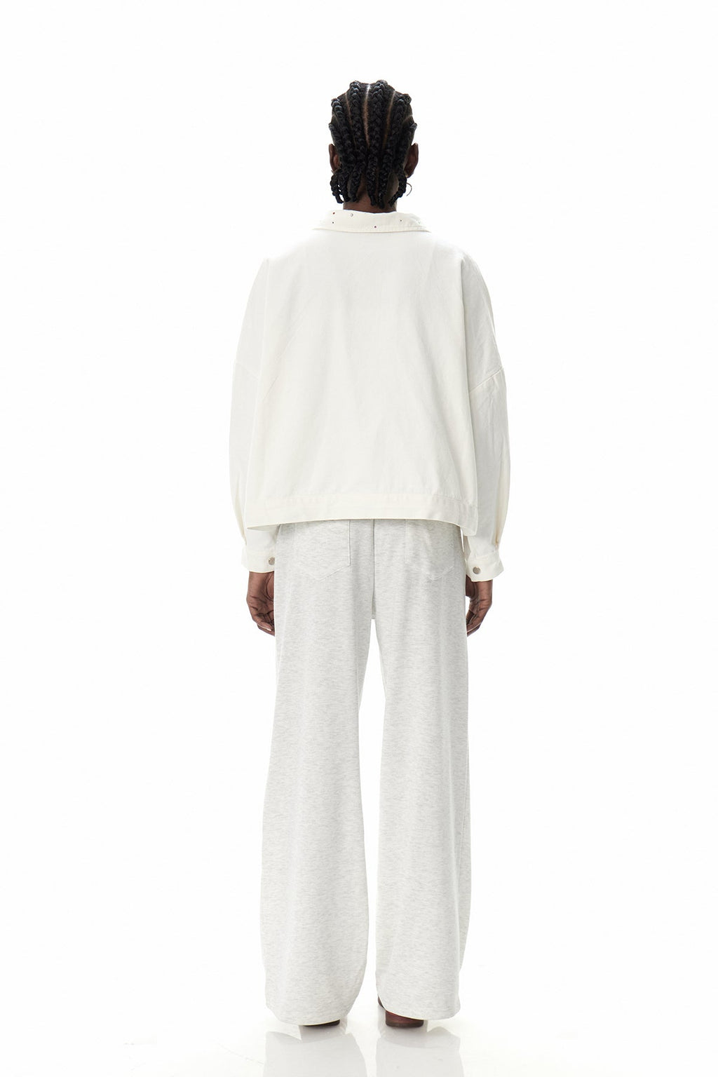 Costas Rhinestone Drawstring Denim Jacket