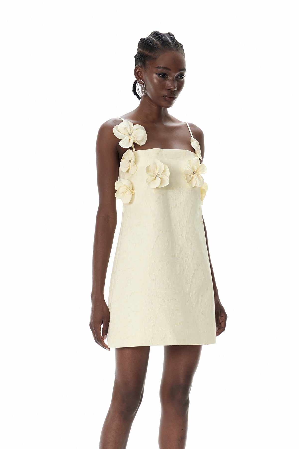Craig Spaghetti Flower Mini Dress