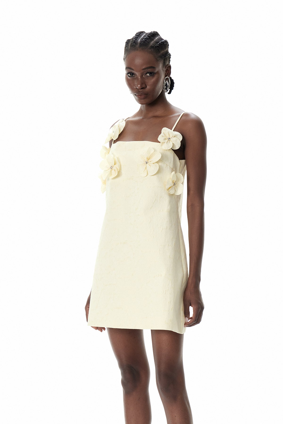 Craig Spaghetti Flower Mini Dress