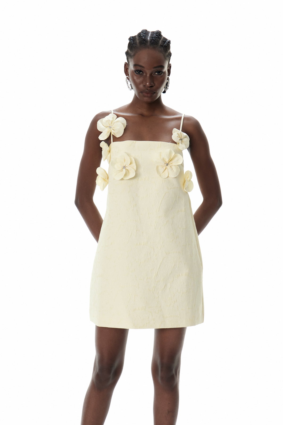 Craig Spaghetti Flower Mini Dress