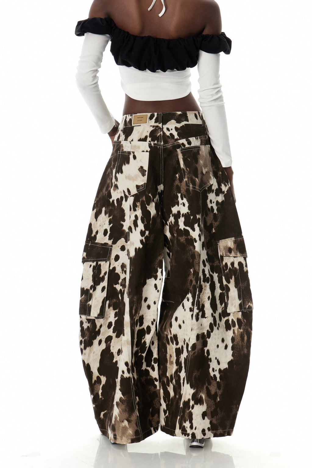 Crispinus Print Baggy Cargo Jeans