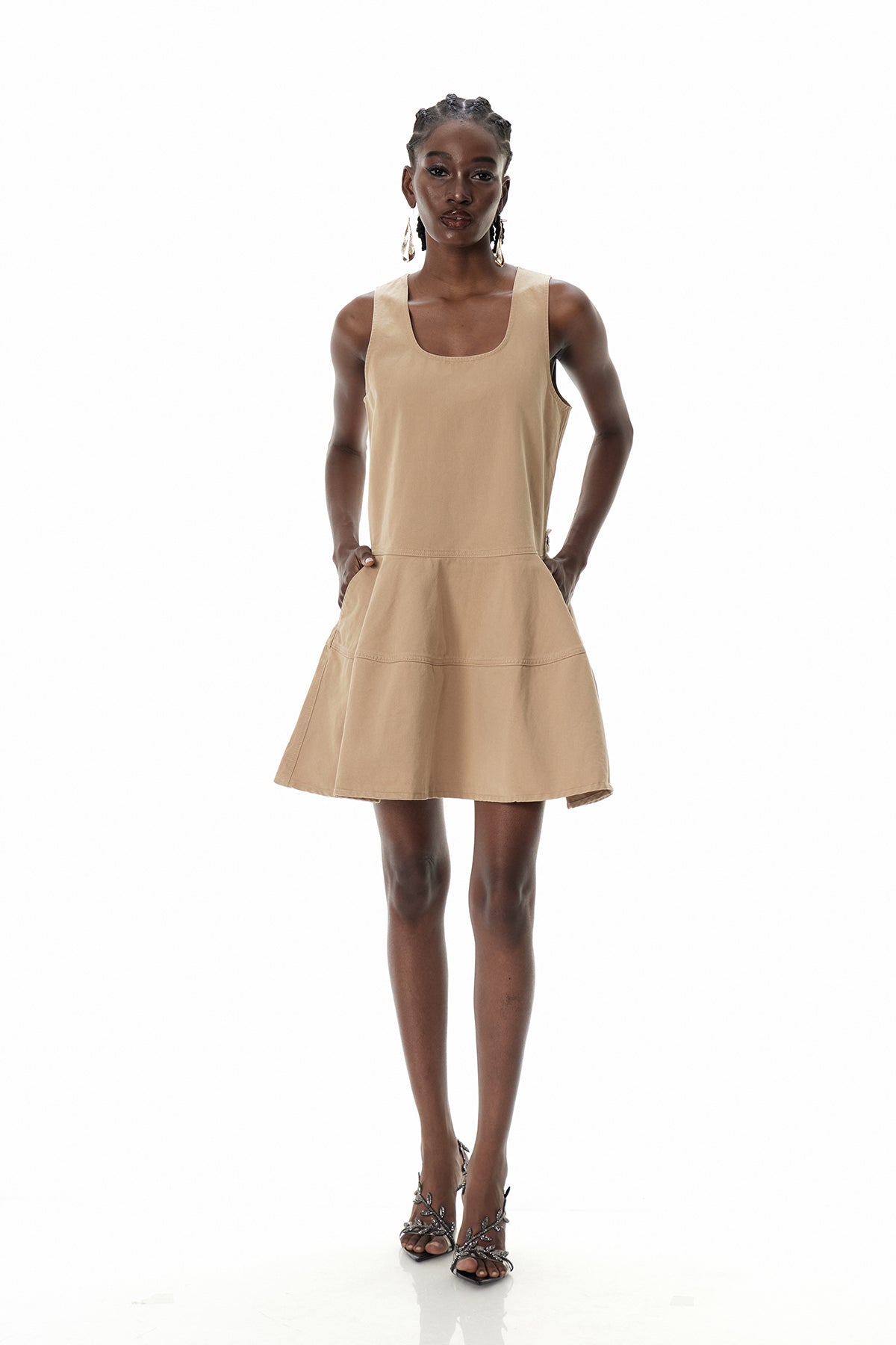 Cristen Sleeveless Denim Mini Dress