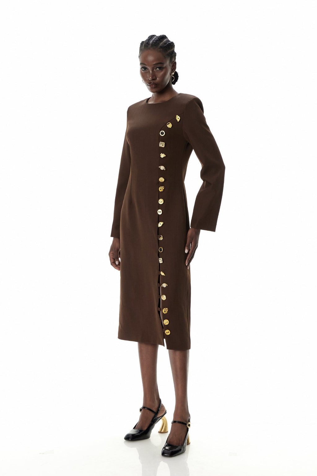 Cristoforo Split Midi Dress