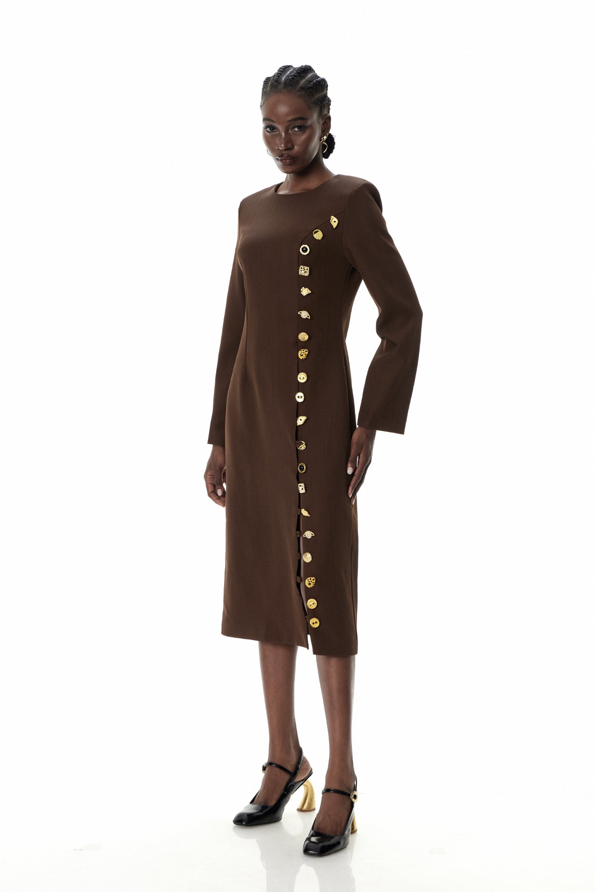 Cristoforo Split Midi Dress